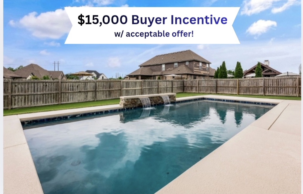 $15,000 Buyer Incentive w/acceptable offer! The home you've been waiting for! Step into luxury living with this stunning 5-bedroom, 3.5-bath home situated on a corner lot in one of NWA's most desirable locations. This home has an open-concept layout with a spacious living room and natural lighting. Kitchen features stainless steel appliances, granite countertops, cabinet storage, large laundry room. The main floor also has a formal dining room, primary suite with a beautiful bathroom and spacious walk-in closet, plus a bedroom and half bathroom. Head upstairs to find bedroom with an en-suite bathroom and walk-in closet. Two bedrooms and bathroom. Don't miss the storm shelter! The backyard is a private retreat, complete with a heated gunite saltwater pool with a waterfall and cooling deck. Conveniently located just minutes from downtown Bentonville. Residents also enjoy the neighborhood amenities with a pool, playground, and basketball court. New roof 2025, pool 2021. Schedule your showing today. Welcome Home!