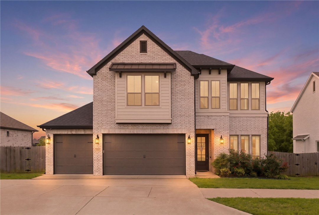 This 5 bedroom, 3.5 bath home in Allen's Mill checks a lot of boxes. Built on the Gramercy floor plan, the private owner's retreat features a beautiful bay window bump-out that adds extra square footage and natural light. The open-concept kitchen flows into spacious living and dining areas, and upstairs has a second living area, 3 bedrooms, and 2 full baths. Out back, the extended covered patio overlooks the community pond and trees — private and peaceful with no rear neighbors. The neighborhood pool and park are just moments away, and Mt. Hebron park is just a few minute bike ride. Tankless gas water heater and Google Home security system convey. Zoned for Bentonville Schools. Come take a look.