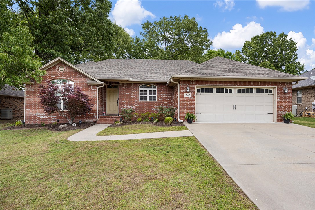 Welcome to 345 Sagewood Lane in the highly sought after Shiloh Manor subdivision, offering the perfect blend of comfort and convenience just minutes from town. This move in ready home has been freshly painted and features hardwood floors throughout the main living areas, creating a warm and inviting feel. The kitchen and bathrooms have been updated with new fixtures, drains, and a new garbage disposal. Enjoy peace of mind with a 1 year old HVAC system and new smoke detectors installed throughout. The front bedroom includes a tinted window for added comfort and privacy. The master bedroom features tray ceilings along with his and hers walk in closets. The garage offers newly built in shelving for extra storage and organization. A French drain has been installed to effectively divert water. Step outside to a large backyard, ideal for entertaining or gatherings. Priced at just $270,000, this home is ready for new beginnings with its next owners. Schedule your private showing today.