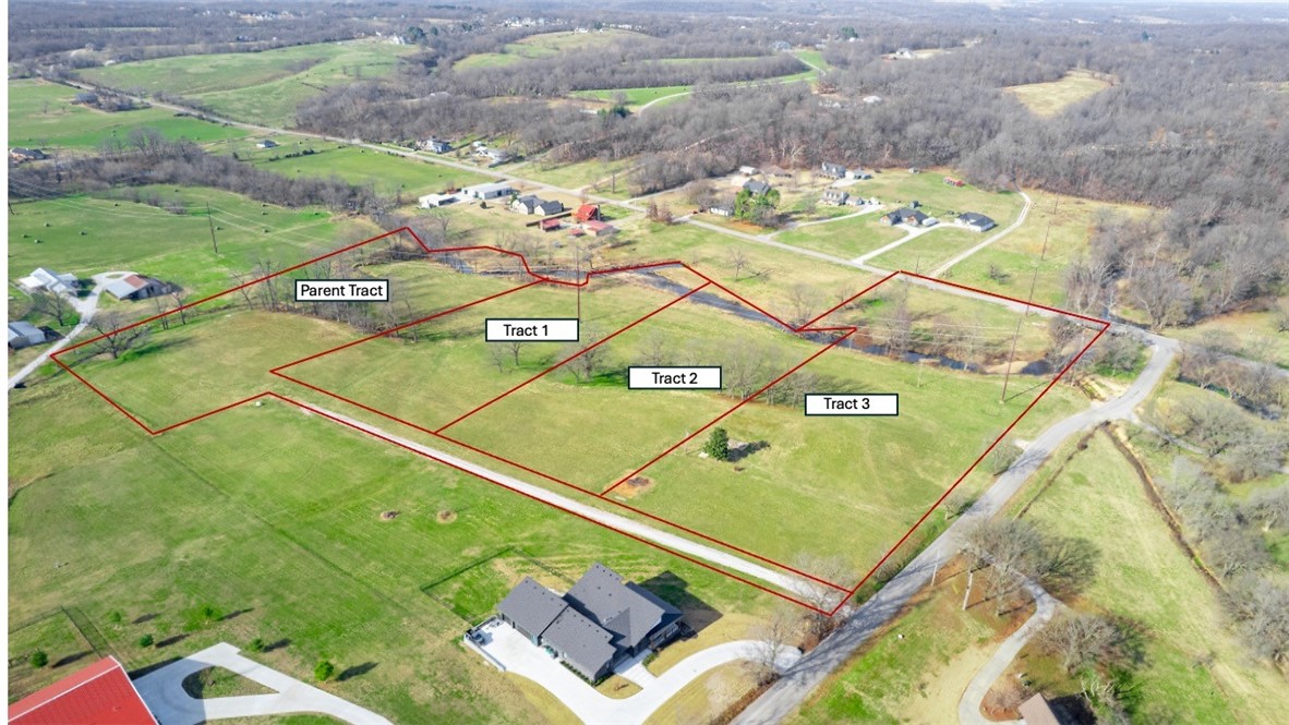 Discover the perfect setting for your dream home on this stunning 5.5 acre building lot nestled along the serene Brush Creek. Situated off Javello Road, between Elm Springs and Tontitown, this prime location offers easy access to the new XNA Connector Bypass. Enjoy the ultimate combination of privacy and picturesque views in a highly sought-after area. Sewer connection available, electric/water/gas at street.  The tranquil creek access adds an extra touch of natural beauty to your backyard setting. Don't let this incredible opportunity pass you by - secure your spot in the growing Tontitown area today.