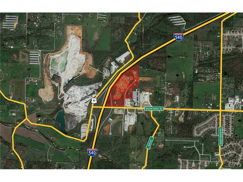 PAD READY FOR CONSTRUCTION, ALL UTILITIES ON SITE - UP TO 30.82 ACRES AVAILABLE WITH I-540 VISIBILITY