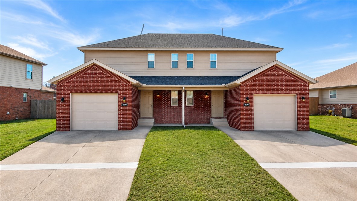 Incredible investment opportunity! Location, location, location—just 10–15 minutes from the new Walmart Home Office and close to shopping, schools, parks, and major employers. These well-maintained duplex features spacious backyards with privacy fencing and a newer roof. Unit 230 has been fully renovated with new flooring and fresh paint. Each unit offers 3 bedrooms, 2 full bathrooms upstairs, and a half bath downstairs, making them highly desirable for tenants or owner-occupants. Unit 230 is on a month-to-month lease, while Unit 228 is leased through August 2027, providing immediate rental income with future flexibility. Great opportunity to expand your investment portfolio or live in one side while generating rental income from the other.