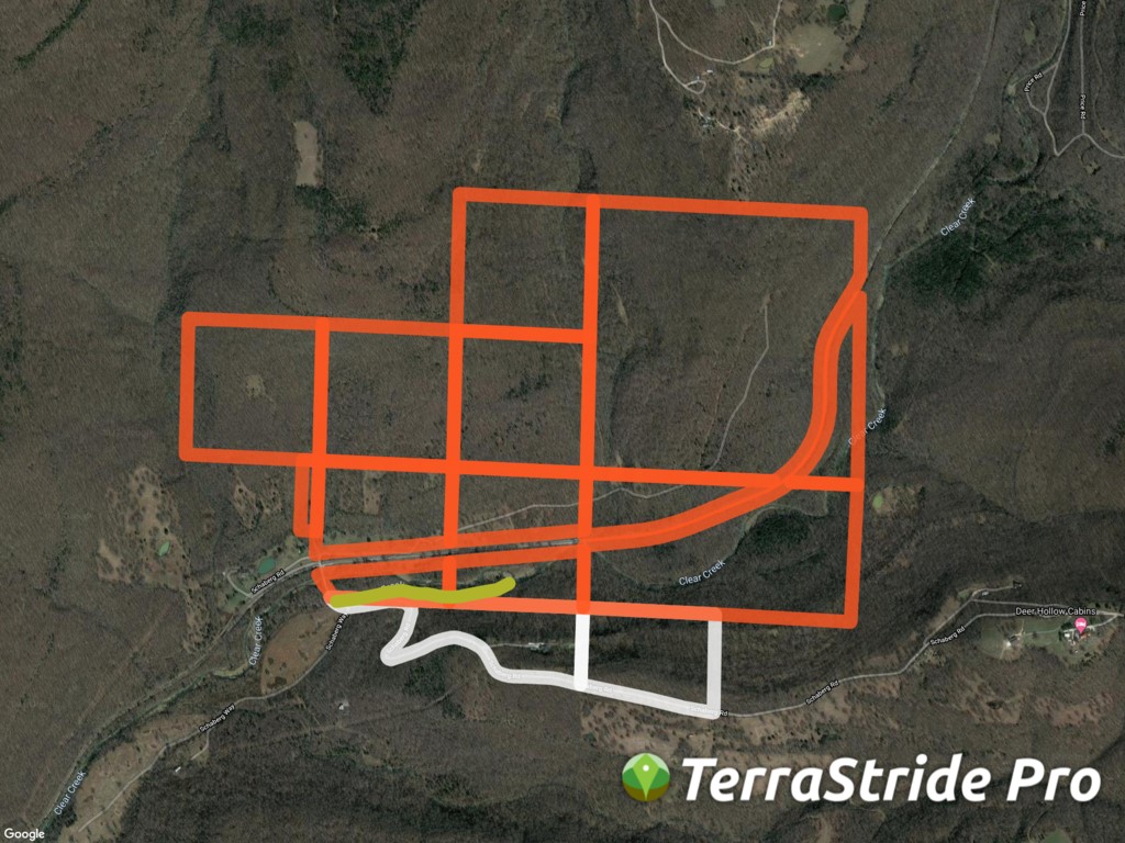 This 469 acre property includes a 1380sf house in Mountainburg, Arkansas.