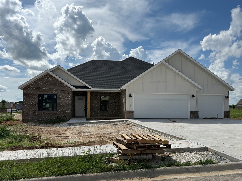 Popular floor plan situated on a corner lot. This true 4 bedroom home features a 3 car garage, gas range, quartz countertops, upgraded cabinetry, and LVP flooring throughout - no carpet. The spacious primary suite includes a fully tiled shower. Additional included features are blinds, gutters, a fully sodded yard, and a full privacy fence.