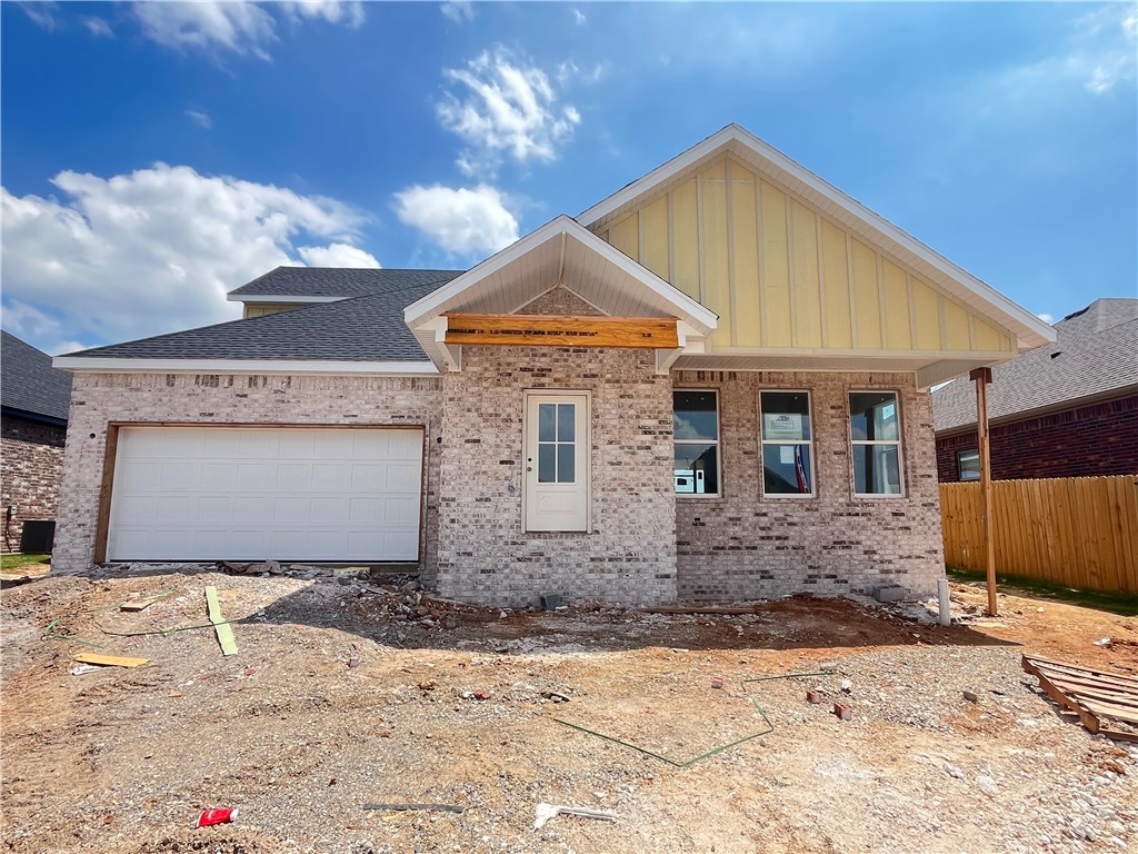 Introducing the Partridge Plan, an exceptional new construction home designed with both comfort and functionality in mind. The heart of the home features an huge open-concept living area highlighted by a cozy gas fireplace. The kitchen is a true standout, with abundant counter space, a gas range with a vented hood, and a large walk-in pantry to keep everything organized and within reach. The primary suite is designed as a private retreat, complete with a spacious walk-in closet and a conveniently located laundry room attached. Upstairs, you’ll find three additional bedrooms along with a full bathroom with double vanity space. Step outside to enjoy the large covered back porch, perfect for entertaining or unwinding while taking in the outdoors. Blinds, gutters, and fence included. Preferred lender credit is available. Semi-custom! Choose your finishes now!