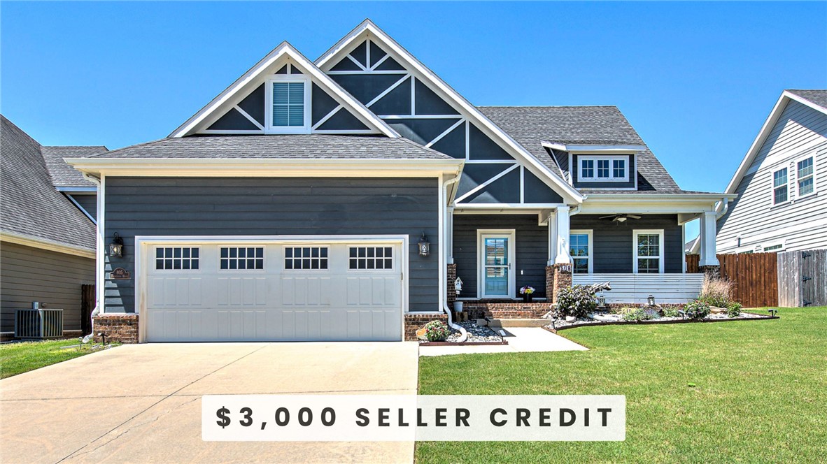 This Hyde Park Craftsman brings together thoughtful design, everyday function, and a location that keeps everything within easy reach in NWA. Inside, the main living area is open and inviting, anchored by a fireplace and filled with light. The kitchen features granite counters, stainless appliances, gas cooktop, walk in pantry & easy flow into the dining space. The main level features a dedicated office with French doors and a private primary suite complete with coffered ceilings, a spa-style bath with whirlpool tub, walk-in shower, dual vanities, and a closet with direct laundry room access. Upstairs you'll find three large rooms & full bathroom. The backyard is its own retreat with privacy and firepit. Recent updates like fresh paint, updated flooring, plantation shutters, new stair carpet, storm doors & a 2020 HVAC system with air purification. Plus Seller offering $3000 Paint Allowance. All of this in one of Cave Springs’ most loved neighborhoods, where homes rarely stay available for long.