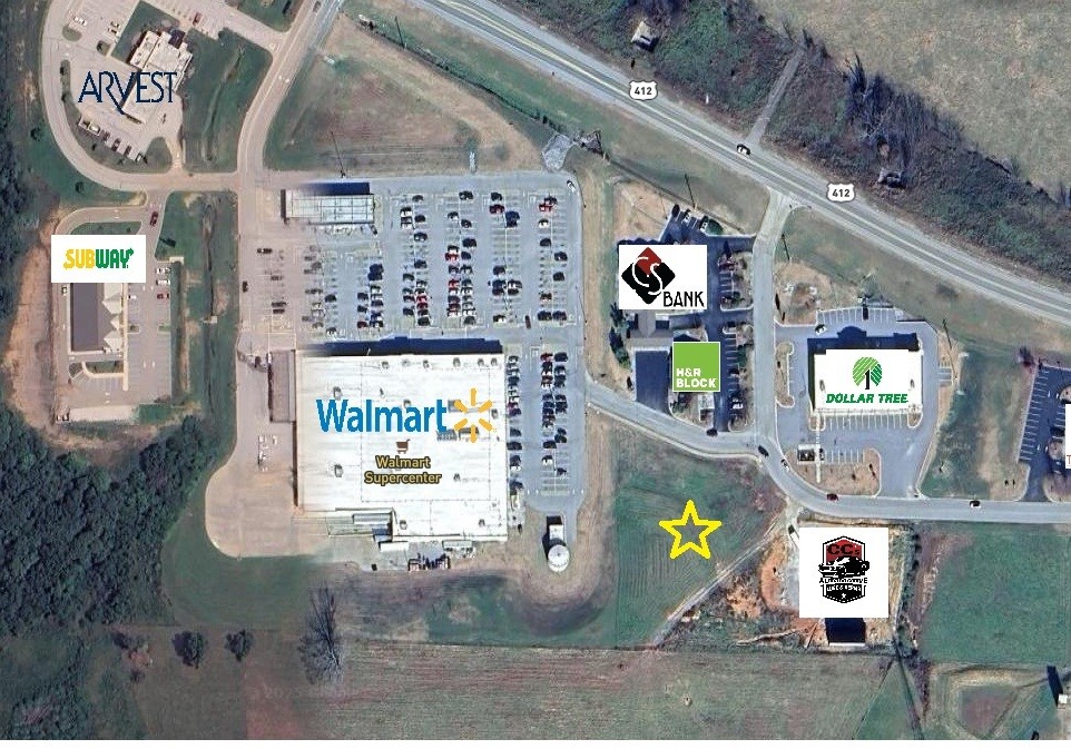 Commercial Development Potential in Huntsville! Next to all the action, this commercial lot is over an acre and is a prime development location. All utilities are located at the street. This parcel is positioned directly off of HWY 412 E and has great sign visibility potential. This area sees a daily traffic count of over 6500. Many business models would do well here. Land is vacant. 

Zoning: C-2 General Commercial

This district is to provide areas for heavy retail trade, service, and business needs for the city, located along major streets.

Permitted Uses:

Retail Businesses
Professional Services
Licensed Day Care Centers
See page 139-140 of zoning code for a more complete list.
Conditional Uses:

See page 19 for more information
Lot Dimensions:

Minimum Area:  1/2 acre
See document link below for lot setbacks and dimensions