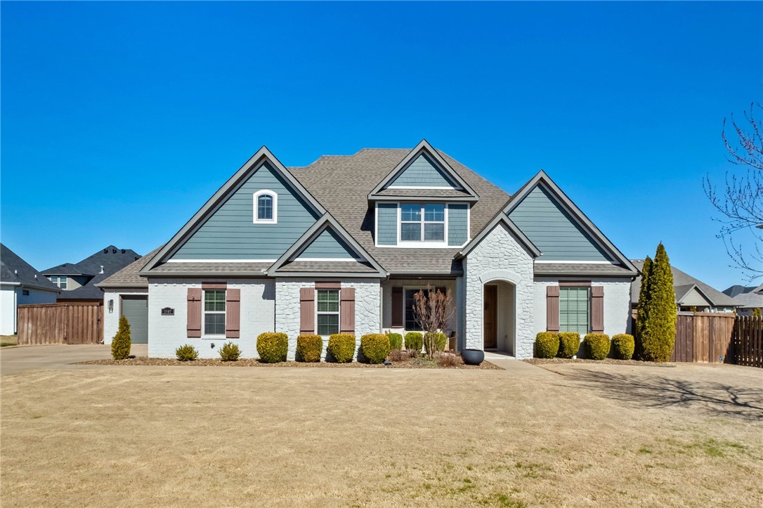 Gorgeous, meticulously maintained, one owner home, in the highly-sought after Silo Falls Subdivision. This 4 bdrm, 3.5 bath home is every designers dream w/ a neutral palate, several upgrades throughout, seamlessly flowing gourmet, eat-in kitchen w/ butlers pantry & large living room, private master suite, formal dining & dedicated office space, all on the main level. Upstairs are 3 additional bdrms, all en-suite & an oversized bonus/media room and a second bonus/flex room. The backyard deserves attention of its own w/ the heated, gunite, saltwater pool & covered, porch w/ fireplace, perfect for entertaining and/or relaxing. This home is a true gem!