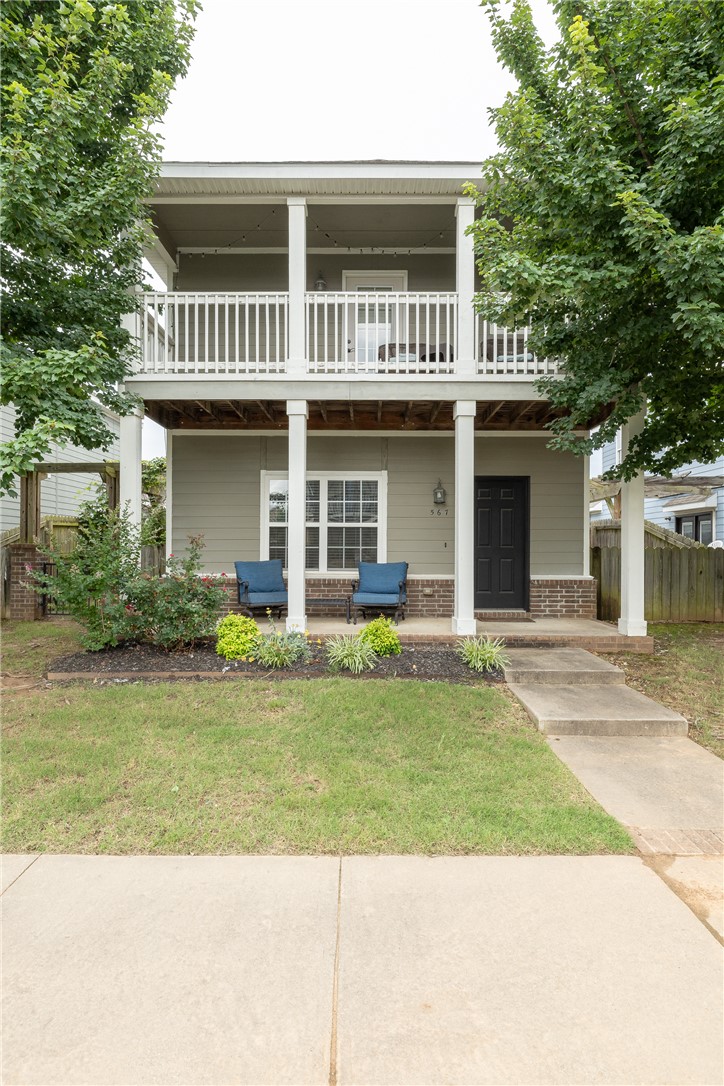 Fantastic investment opportunity in Fayetteville's desirable Rupple Row subdivision, just minutes from the University of Arkansas, I-49, and on the bus route for added convenience! This move-in ready 3-bedroom, 2.5-bath home features a spacious, open layout with a large living area that flows seamlessly into the eat-in kitchen. The kitchen offers abundant cabinetry, a large island, and plenty of storage, perfect for everyday living and entertaining. Step outside to a private garden patio ideal for grilling, relaxing, or hosting guests. Enjoy the ease of low-maintenance living with the HOA providing lawn care. Seller is offering a **$3,000 carpet allowance**, giving you the opportunity to personalize the space with your own flooring. Whether you're looking for your next home or a great investment property, this one checks all the boxes!