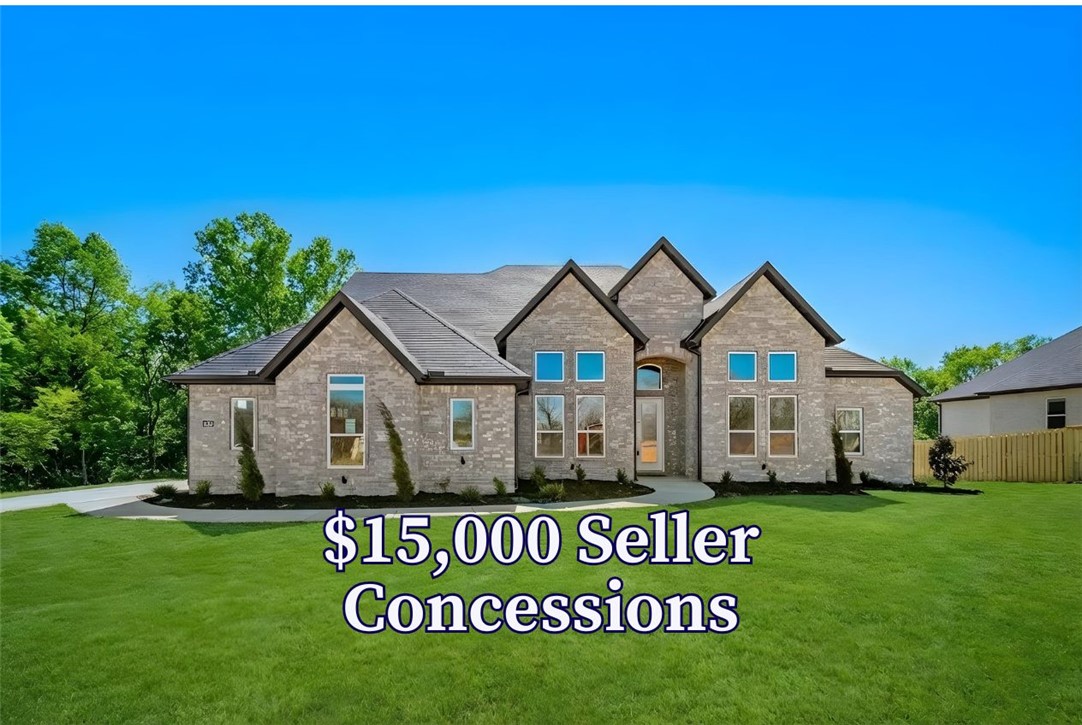 Located in the gated community of The Reserve at Serenity Ridge, The Knighton Plan sits on a spacious 1-acre lot and offers 5 bedrooms (4 on the main level), 3.5 bathrooms, and a dedicated office. The open-concept layout features a stunning kitchen with custom cabinetry, soft-close doors and drawers, quartz countertops, and double ovens—perfect for entertaining. The private primary suite includes a beautifully tiled shower, a stand-alone soaking tub, and a large wrap-around closet. Relax on the covered back patio with a fireplace, TV hookup, and beautiful views.  Taxes are based on land only. Seller is offering $15,000 in concessions plus a $3,000 lender credit with preferred lender.