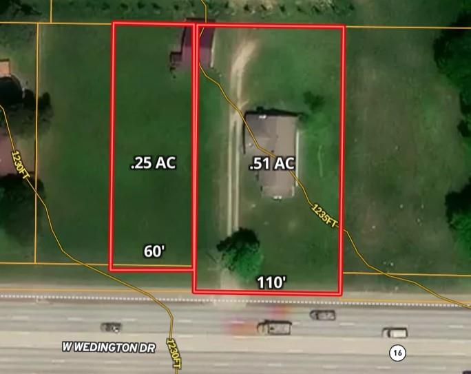 Rare .51 acres only 2 miles from I-49. Currently zoned Residential-Agricultural (RA) and just outside the boundary of Fayetteville's Wedington Corridor. Choose this space as your live-work area in the 1940's farm house, cash flow for additional income, develop the property for your preferred purpose, or look to the future for some commercial pursuit. House is on .51 acres and subject to the Probate Court's Order Approving Sale. So many options with this property and it's ~110' of W. Wedington frontage.