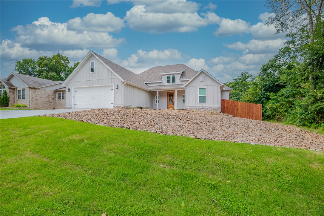 Amazing find on rare level lot in prime location & Bville Schools. Thoughtfully elevated from its original design intent, this one level, 5 BR, 2.5 bath residence offers custom quality finishes, curated selections, & level of detail seldom found in builder grade construction. Enhanced w/high end upgrades during ownership this property will not disappoint. Open concept boasting FP w/stone accents & wall of windows for light filled living. Eat-in kitchen inspires w/Thermador DW & Range, Pacifica vent hood, fridge, redesigned island & cabinetry, quartz countertops, bar seating & walk in pantry. Primary suite w/spa like bath offering tile shower, large soaking tub & designer walk in closet connecting to laundry room. Sleek design w/wood flooring & custom shades. Entertain outdoors on the covered or flagstone patios w/views of lush landscaped grounds. Upgrades: Hardie exterior, interior/exterior paint, plumbing fixtures & more. Less than a mile to Lake Avalon & Sugar Trail or minutes to Lake Windsor & new OZ Bike Park.