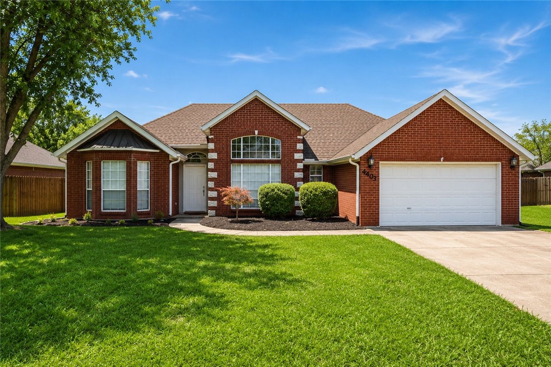 Stunning brick home on beautiful street with mature trees! Located minutes from top rated schools, Boys & Girls Club, I-49, Bryce Davis Park, Iams Dog Park, restaurants, shopping, & the University of Arkansas. Enjoy low maintenance with no carpet, a large fenced in backyard, fresh interior paint, & a brand new pet door for your furry pals. All appliances & a 1 year home warranty convey!