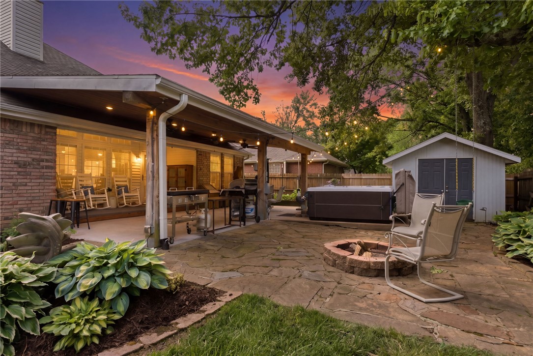 The perfect blend of adventure, investment potential, and peaceful everyday living!
Looking for a successful Airbnb investment or a relaxing personal retreat? Step into this home’s backyard oasis that truly steals the show! A zen-inspired outdoor space surrounded by mature shade trees, thoughtfully designed for slow mornings and peaceful evenings. Raised garden beds with an irrigation system create the perfect setup for gardening enthusiasts, while the patio invites quiet mornings with coffee and conversation as birds and butterflies fill the garden around you. Inside a 4 bedroom, one-story home, in the heart of Bentonville. 
Minutes from Coler Mountain Bike Preserve, this beautiful home places you near outdoor experiences while still feeling nestled within a quiet, established neighborhood.
Whether you’re looking for a primary residence or investment opportunity in the heart of Bentonville, this home has it all.