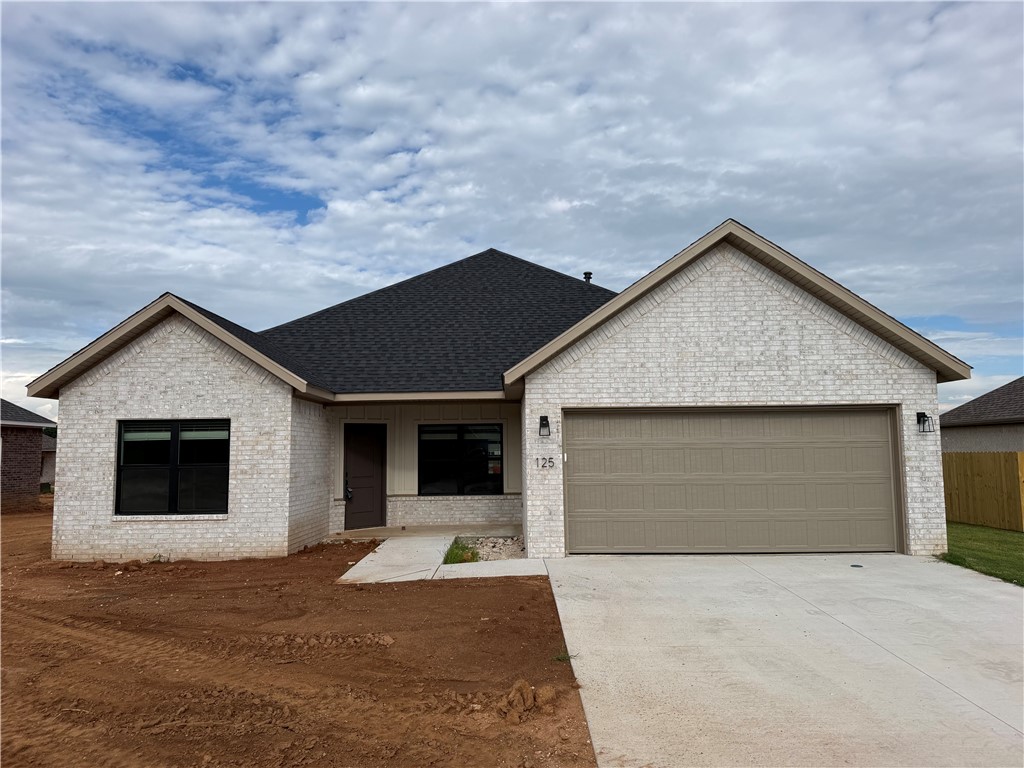 New Construction homes in a brand new subdivision in Farmington. Great split floorplan with 4 bedrooms, 2 full baths and a gas log fireplace in the living room. Stainless appliances in the kitchen including a gas range. Primary suite has a double sink in the bathroom. Home also comes with a fully sod yard, wooden privacy fence, full gutters and blinds.