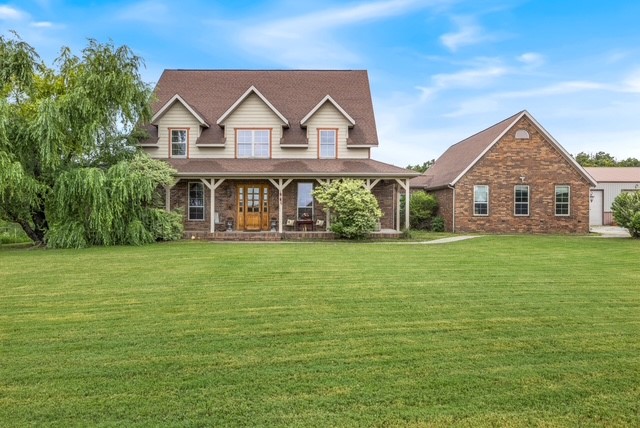 Luxury Country Estate on 34AC +/-! Experience the privacy just 10 min from XNA Airport. This impressive home offers 4BR/5BA, incl a Jack & Jill bath, plus a media room, sunroom, office, & formal dining room. Updated features incl flooring & newer roof (2020). The kitchen has a commercial-grade gas cooktop, vent hood, 2 ovens, 2 dishwashers, & granite counters. The inground pool turns the back yard into a high-end resort like atmosphere. The striking curb appeal features a covered front porch, brick exterior, & mature landscaping. The fenced & usable AC is ideal for horses, livestock, hobby farming, or recreation. A large, detached shop/garage, lean-to, & expansive driveway provide ample room for all your needs. The property has both city water & a private well. Enjoy living w/ rolling hillside views & abundant wildlife all while being just minutes from NWA amenities. Rarely does a property offer this combination of luxury living, recreational opportunities, & functional AC in such a prime location.