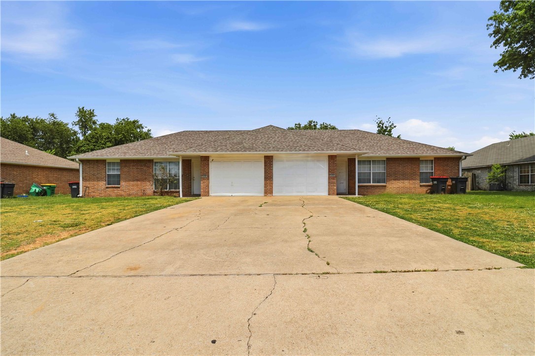 Welcome to your next investment opportunity in East Springdale! This well-maintained duplex features an all-brick exterior along with a brand-new roof and gutters installed in 2025. Each unit offers 2 bedrooms, 1 full bathroom, 1 half bathroom, and a 1-car garage. Each unit has been fenced in on all sides to offer privacy from nearby duplexes and the next-door unit. The duplex is conveniently located off of Hwy 412, allowing for easy access to shopping centers, schools, clinics, parks, and other everyday amenities. Whether you’re looking to live in one unit while generating rental income from the other, or expand your investment portfolio, this duplex offers excellent potential in a growing area. Unit A is being showcased in the pictures, and Unit B will be shown only with an accepted offer. Refrigerators will convey with the purchase; however,
washers and dryers will not.