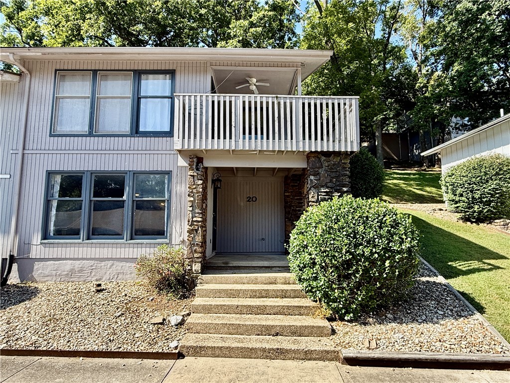 Updated two-level, three-bedroom, two-bath townhouse in Drake Courts, Bella Vista, just a short walk to the Bella Vista Country Club. This home features fresh paint and solid surface flooring throughout, with two spacious living areas — one on the main level and one upstairs. Enjoy outdoor living with a covered porch on the lower level and a deck on the upper level. Low-maintenance living with the townhouse association maintaining the yards. Conveniently located with easy access to Highway 71, and close to parks, shopping, dining, and all the amazing bike trails that make Bella Vista a top destination. Perfect for those seeking comfort, convenience, and an active Bella Vista lifestyle!