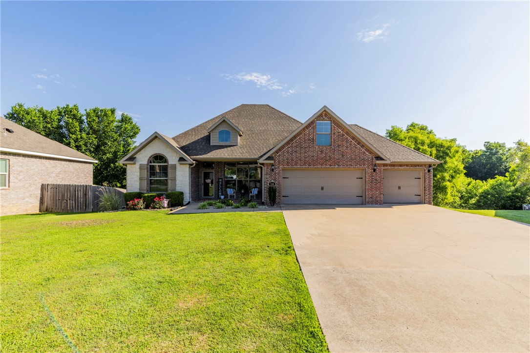 This one will meets all your needs. Location...superb. Steps from Shaw Family Park, a couple minutes to I49 and 112.  Exceptional community amenities with multiple pools and clubhouse. Fantastic layout with  4 bed, 2 bath downstairs with an open and split floor plan. Upstairs is a legit bonus room with another full bathroom, ideal for a guest suite or multi generational living situations or 5th bedroom. 3 car garage and a tree lined .45 acre lot backyard. Brand new carpet throughout all carpeted areas. Excellent primary bath with dual vanity and large shower and closet. Zoned for Shaw Elementary, Hellstern Middle, Central Jr High, and Harber High.