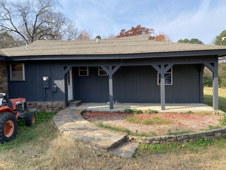 Come check out this beautiful house in the heart of Ola. With a spacious floor plan that provides ample space for living and entertaining. The practical layout suits a variety of needs and lifestyles. A stand out feature of this property is the approximately 1800 sqft metal building, ideal for a workshop, business use, equipment storage, hobbies, or additional recreational space. Whether you need more room for vehicles, tools, or a home-based operation, this building offers versatility and value! Don't miss the chance to make it yours!