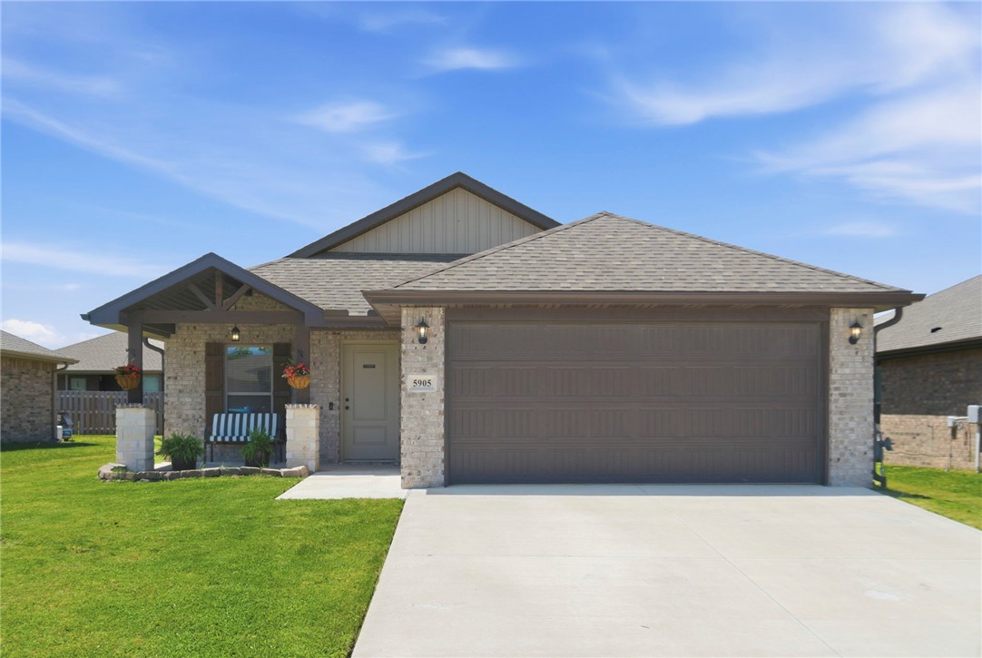 Located just minutes from XNA airport, this beautiful, well-maintained Bentonville home offers the perfect blend of comfort, convenience, and modern style. Step inside to an inviting open concept floor plan. The spacious living area flows seamlessly into the kitchen and eat-in dining space, offering the perfect set up for everyday living and entertaining. Outside, the well landscaped yard adds exceptional curb appeal with a wonderful front porch for relaxing. From the immaculate interior to the well landscaped and kept exterior, this home is move-in ready.

1-0 buy down or closing cost credit offered by sellers preferred lender.