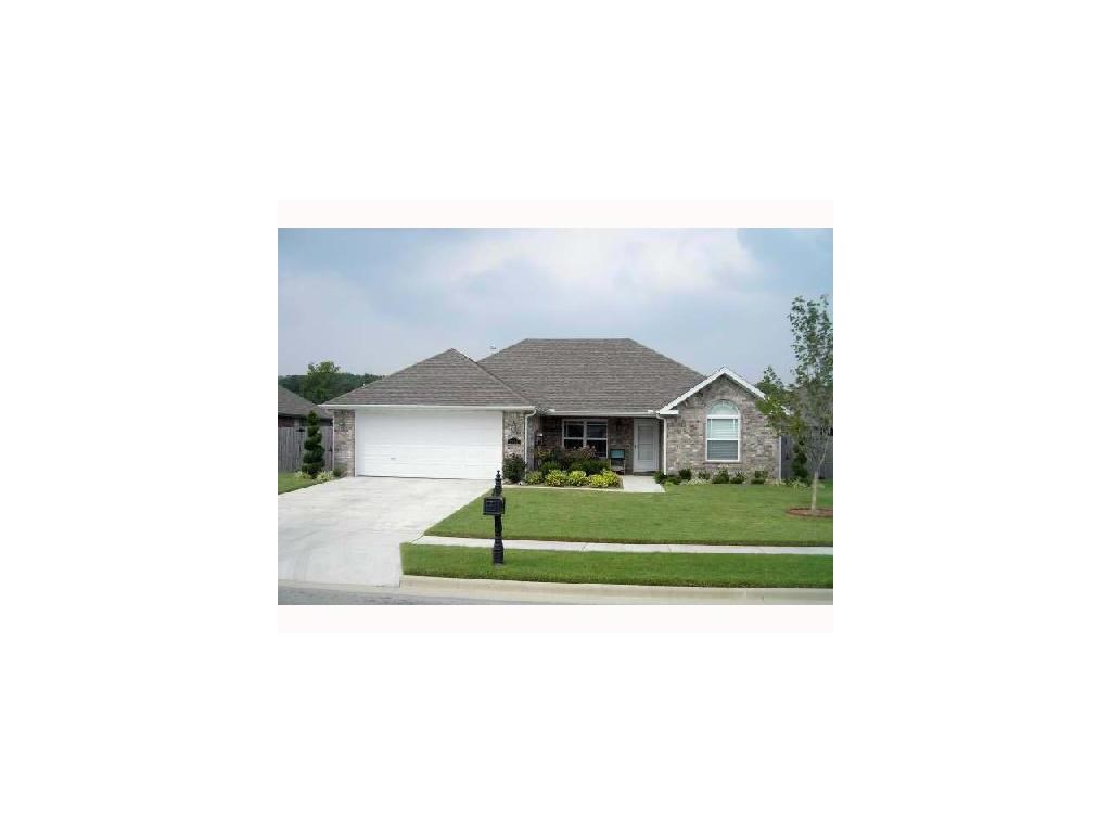 Very cute and neat home that is across from Holcomb elementary on Salem Road and minutes from I-49. Fenced backyard, split bedroom plan, interior flooring mostly luxury vinyl except for the ceramic tile areas. Pets negotiable with extra non-refundable pet deposit. No vicious animals accepted!