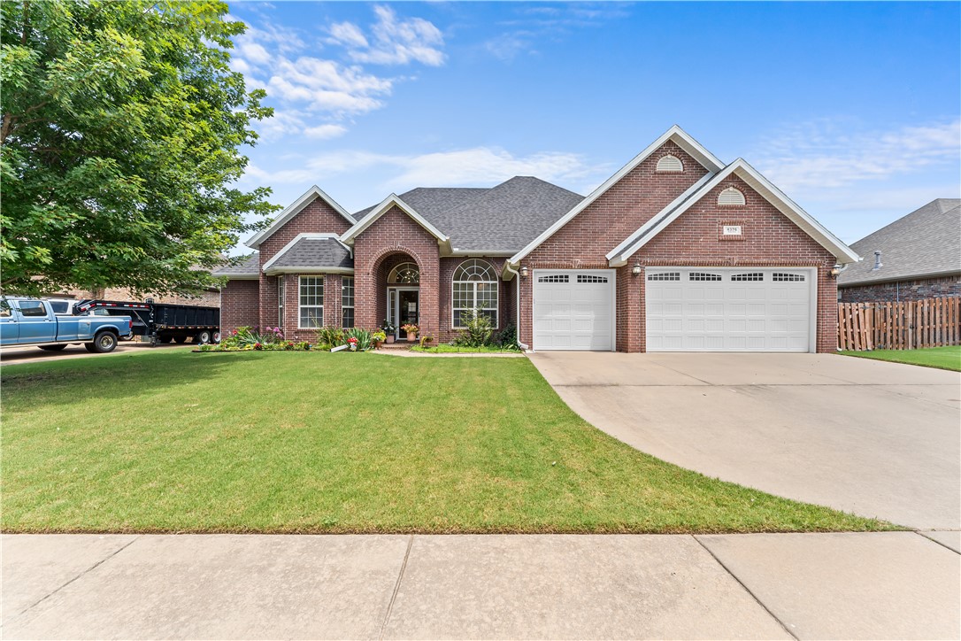 Beautifully maintained brick home in the desirable Cross Keys subdivision! This spacious home features soaring ceilings, crown molding, a dedicated office, and an inviting living room with a gas-log fireplace. The kitchen offers granite countertops, stainless steel appliances, double ovens, and abundant cabinetry. The oversized primary suite includes tray ceilings, a relaxing jacuzzi tub, walk-in closet, and private patio access. Enjoy the convenience of a three-car garage, finished attic storage, central vacuum system, and a large, fully fenced backyard with a covered patio perfect for entertaining. Recent updates include fresh interior paint (2026), water heater (2025), roof and gutters (2022), painted kitchen cabinets (2022), and dishwasher (2022). Ideally located near schools, shopping, dining, and I-49.