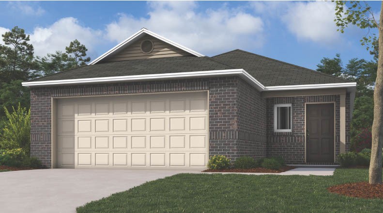Introducing the charming Mitchell plan, a home that radiates curb appeal with its inviting front porch and beautifully landscaped yard. This thoughtfully designed residence features an open floor plan, offering four spacious bedrooms and two modern bathrooms, complemented by a large family room ideal for gatherings. Savor cozy meals in the breakfast/dining area, and enjoy the delightful kitchen, fully equipped with energy-efficient appliances, ample counter space, and a roomy pantry for all your snacking and meal prep needs. The covered entryway adds an elegant touch to this welcoming home. Discover the wonderful features of the Magnolia plan today! *Photos are of a similar model.