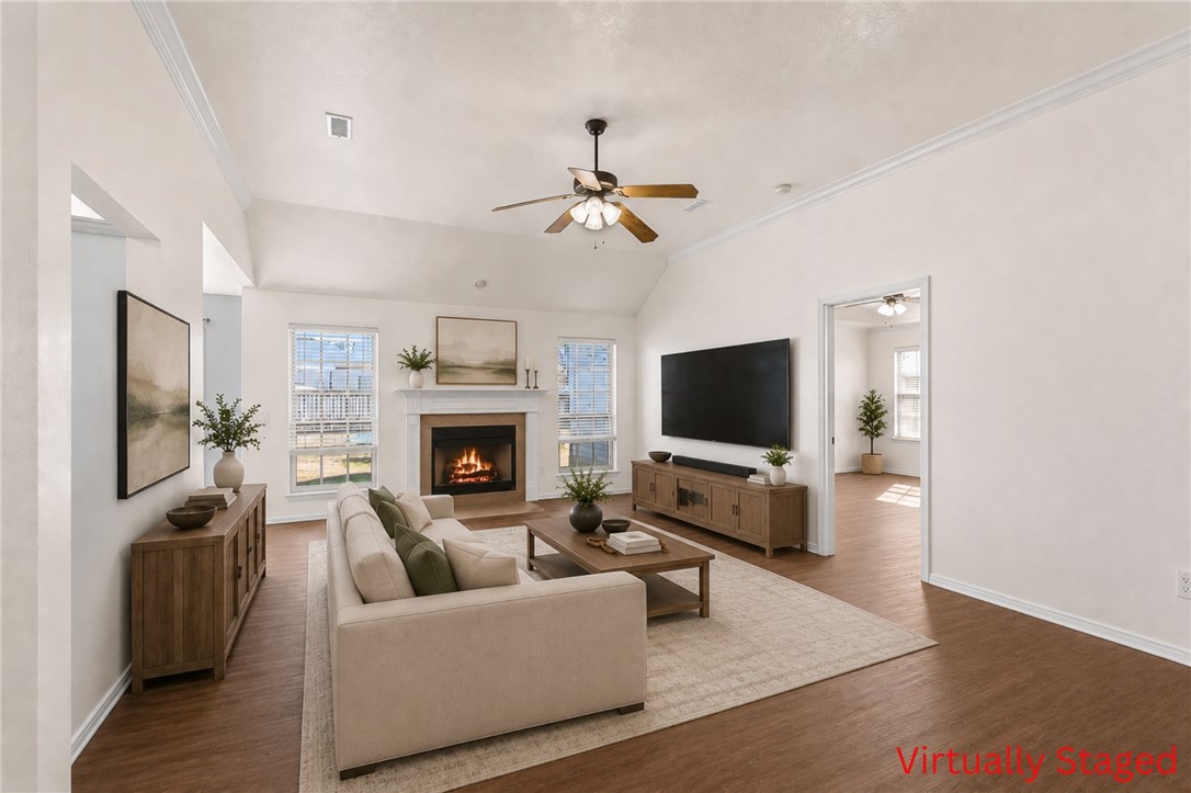 Experience the perfect blend of style and convenience in this stunning, move-in-ready home located just minutes from top-rated schools, the Siloam Springs Aquatic Center, and vibrant downtown. The spacious open floorplan shines with brand-new LVP flooring and fresh paint throughout, highlighted by a bright living area featuring soaring ceilings, elegant crown molding, and a cozy gas fireplace. Culinary enthusiasts will love the chef’s kitchen, boasting expansive counter space, ample cabinetry, a pantry, and a charming eat-in area. Retreat to the oversized primary suite, complete with a walk-in closet and a spa-like ensuite featuring double sinks, a jetted tub, and a walk-in shower. Outside, enjoy a massive patio overlooking a fully fenced, generous backyard perfect for entertaining. New roof in 2025!