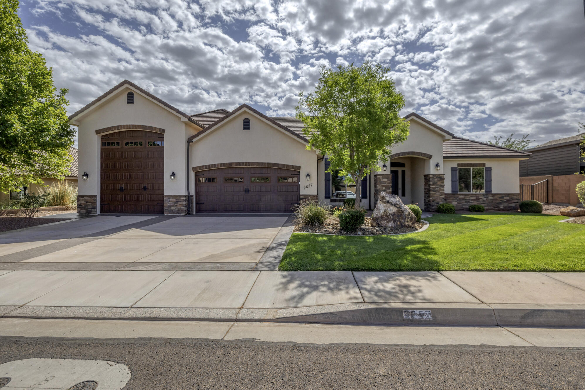 Welcome home to this amazing home in Dixie Springs. Featuring 4 spacious bedrooms, 3 bathrooms, and a dedicated office. This home offers the perfect blend of comfort, functionality, and style. Designed with flexibility in mind, you'll love the two primary suites-Ideal for multi-generational living, guest, or added privacy. Enjoy RV parking with extra depth for those other toys. 
Whether you're entertaining, relaxing, or enjoying the beautiful Southern Utah lifestyle, this homes checks all the boxes, Don't miss this opportunity.
Bonus Feature ! This home includes a natural gas generator wired directly into the home, so when the power goes out, the generator kicks adding comfort and peace of mind. And a Hague watermax water conditioning appliance.