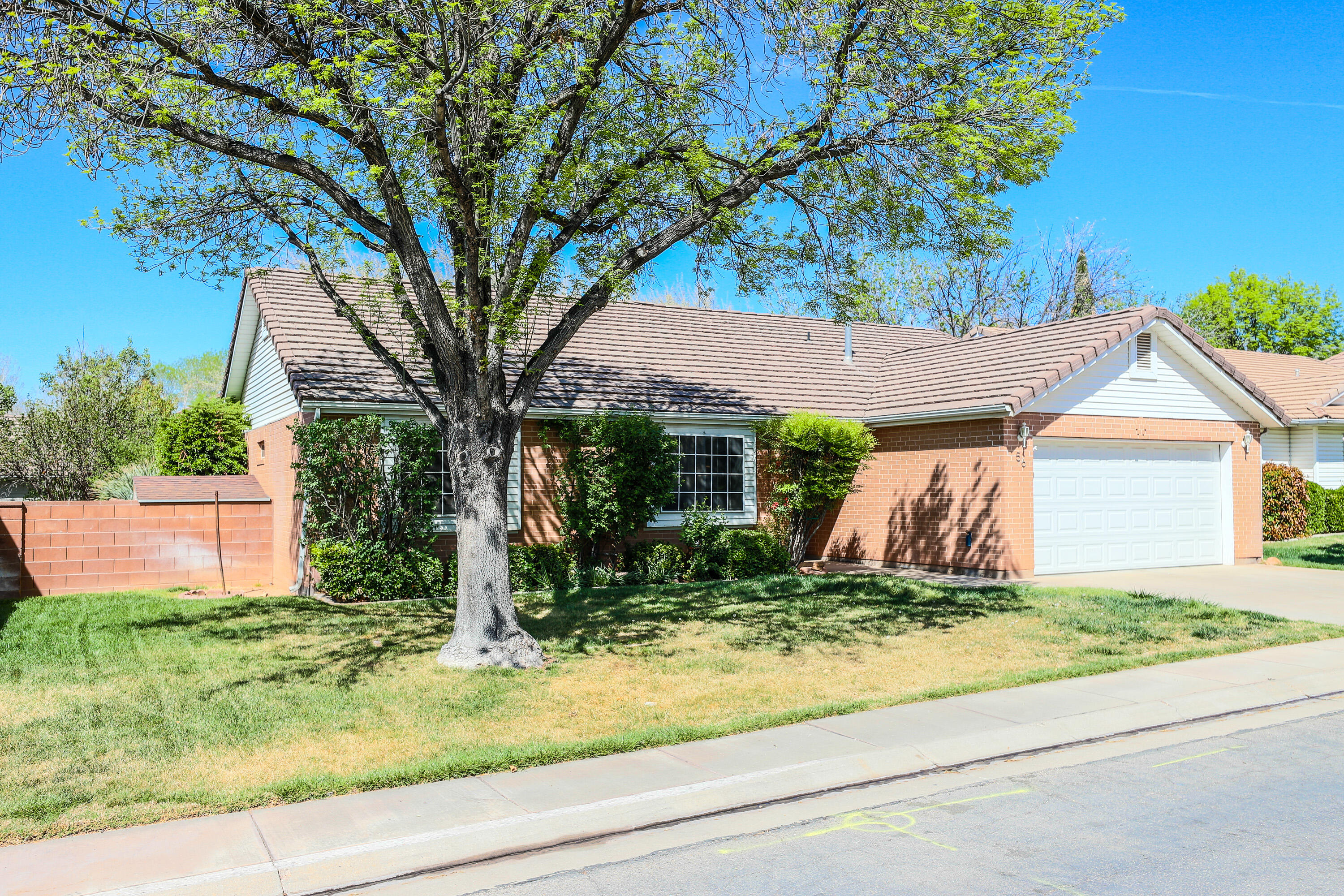 Come discover this charming home nestled in the quiet, tree-lined streets of Creekside. Enjoy relaxing on the covered patio--perfect for morning coffee or evening meals--and take advantage of the short walk to the community pool. Ideally located near shopping, dining, hiking, and biking trails, with everything St. George has to offer just minutes away. This 3-bedroom, 2-bath home also features a bonus office, plus updated A/C and water heater--making it a wonderful place to call home.