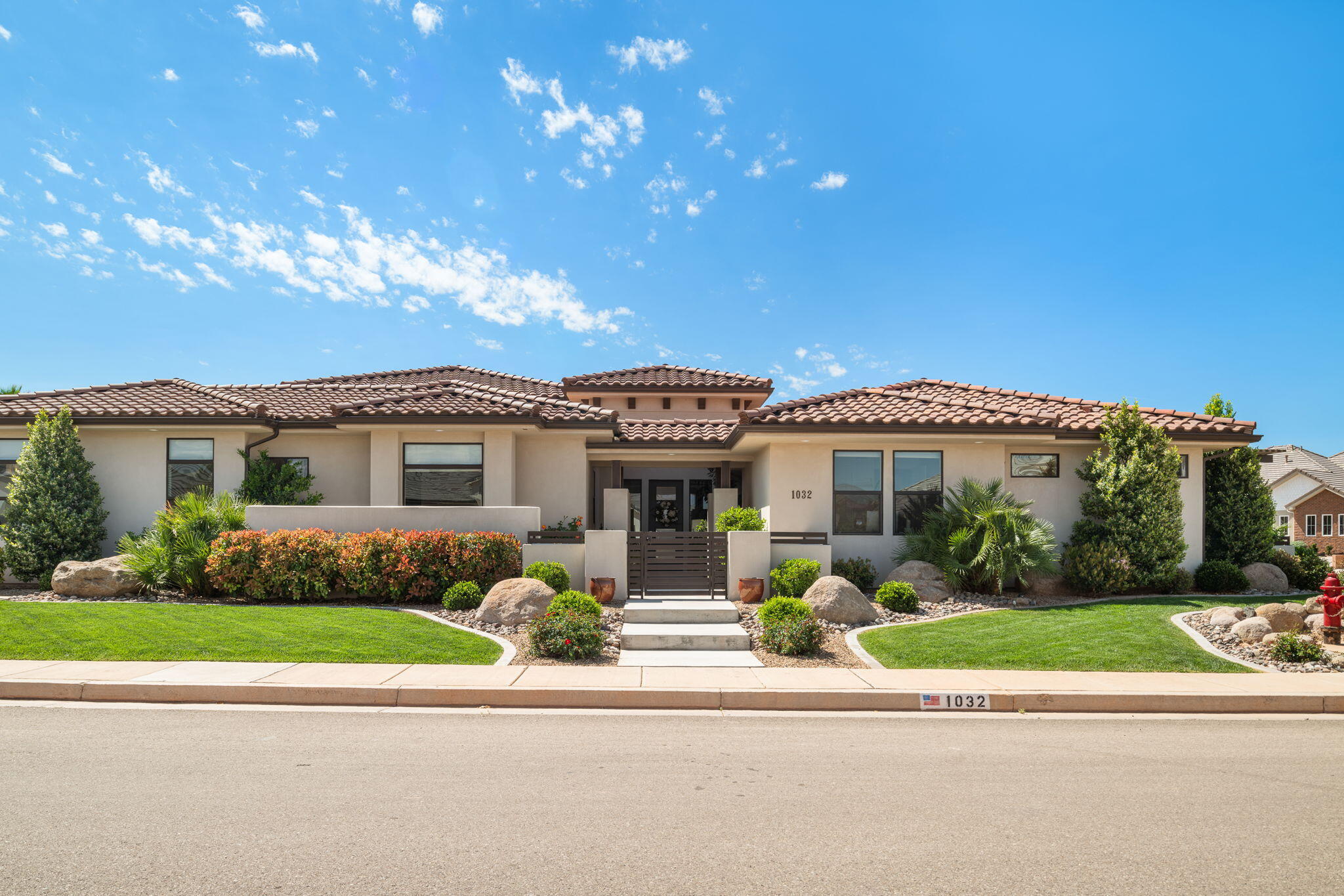 Builders own personal home!  Designed and built with every attention to detail, superb quality.  
RV garage 12x12 garage door, 40 ft deep
400 sqft covered awning 
2 private courtyards, separate entrances, one with 400 sqft covered awning.  
RV parking- 30/50 Amp, full hook ups, water, sewer
2x6 exterior construction, blown cellulose, radiant tech shield roof barrier
wired- cameras, cat5, hardwire internet
Alder cabinets  5 piece dove tail kitchen 
soft close
Pantry- mirco/fridge outlets. So much Storage!  
garage- storage/attic pull down access
insulated, wired for climate control,2x6 garage construction
2 laundry set ups - 1 in primary bedroom closet.  
Located within minutes to Crimson Cliffs High School, the new Washington Wheels Park, and the Southern Parkway.