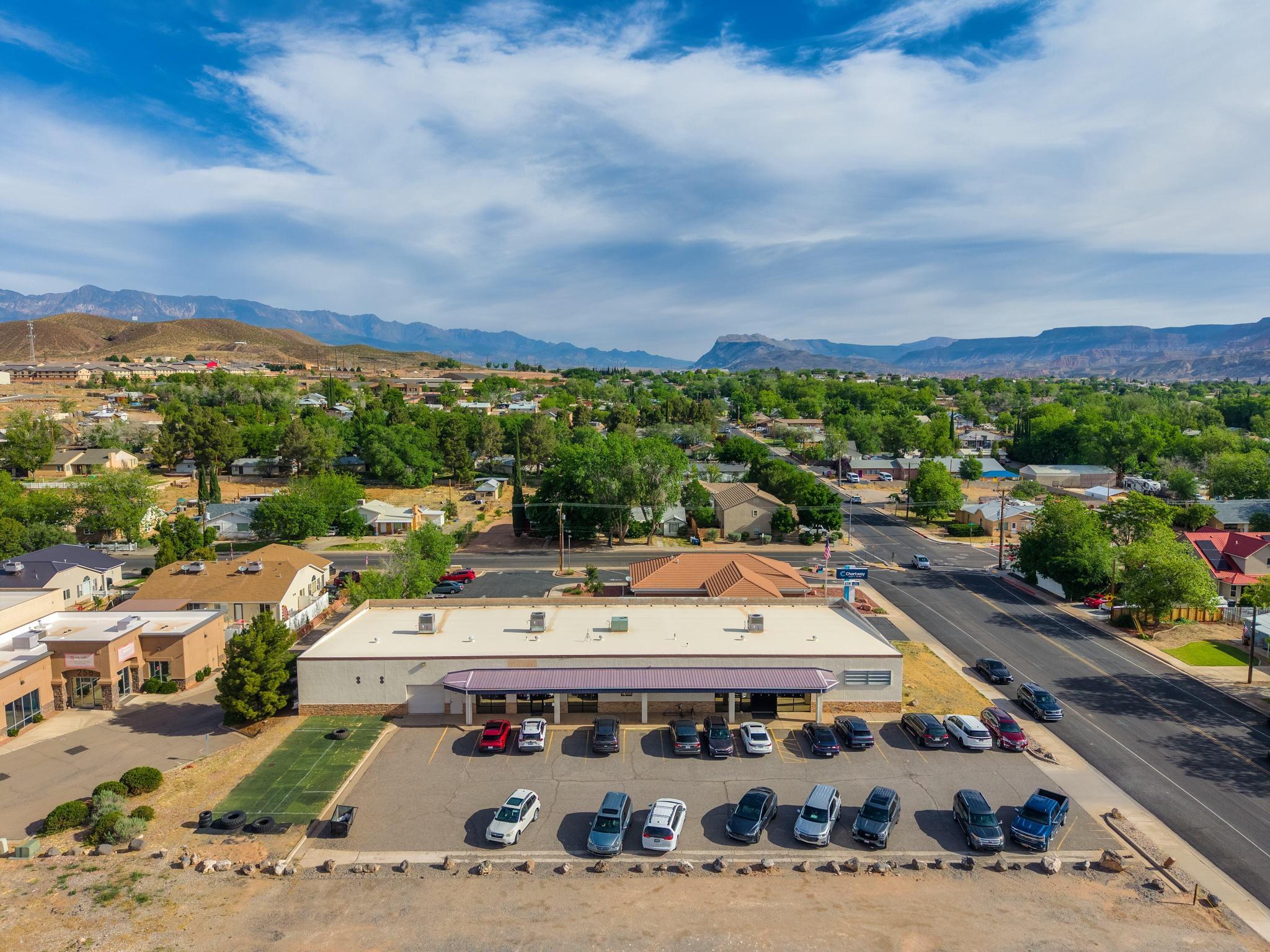 OWNER/USER RETAIL OPPORTUNITY - HURRICANE, UT

Position your business for visibility and growth with this freestanding retail building ideally located at 75 N 200 W in Hurricane. Just a second from Utah State Route 9, this property offers excellent access and proximity to the city's thriving downtown commercial corridor.

This 9,600 +/- SF single-story building, constructed in 1995, sits on a 0.51-acre lot and is perfectly suited for an owner/user seeking immediate occupancy or an investor looking for flexibility with income potential. The property is currently occupied by TK Fitness on a month-to-month lease, providing optional near-term cash flow with the ability to reposition or occupy the space.

The building features block construction with a durable stucco and stone exterior, multiple functional improvements, and a layout that can accommodate a variety of commercial uses--including retail, fitness, showroom, professional office, or service-based businesses.

Property Highlights:

9,600 +/- SF freestanding retail building,
0.51 acres with ample on-site parking,
Two separate entrances for flexible use,
One roll-up door for loading or service access,
3 restrooms, including one with a shower,
Four HVAC units (roof-mounted),
Single-story layout for efficient operations,
Potential to demise into multi-tenant configuration.

Located in the heart of Hurricane's expanding commercial area, the property is surrounded by restaurants, retail, professional offices, and service businesses, and is centrally positioned near parks, schools, and government buildings, supporting strong daily traffic and local demand.

This is a rare opportunity to acquire a versatile commercial asset in one of Southern Utah's fastest-growing communities, with the flexibility to operate your business, lease for income, or reposition for long-term upside.