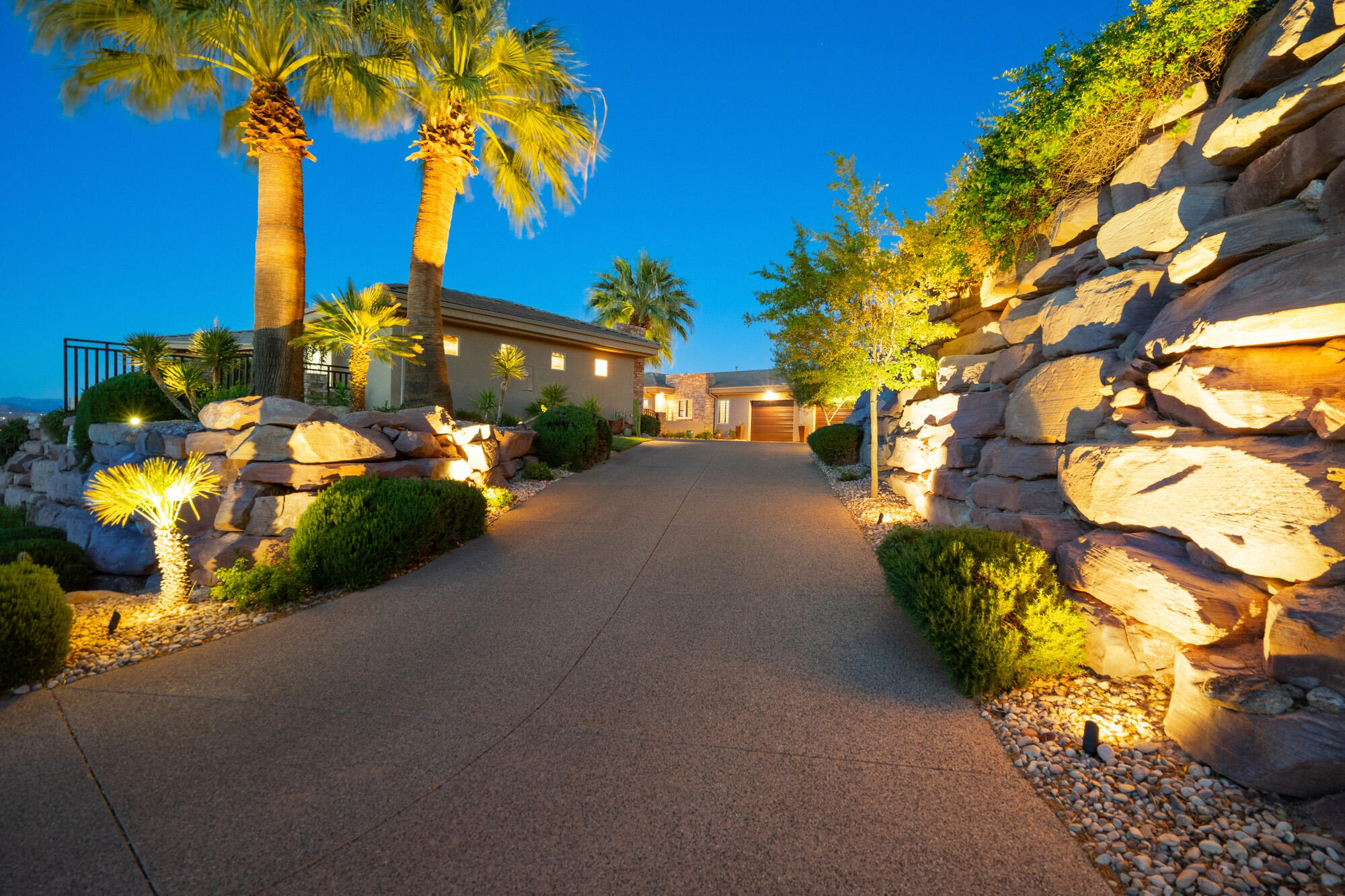 New price! One of the best views in all of St. George with sweeping panoramic views, private backyard, immaculate single-level 4100 sq ft home with new pool and spa now under $2M including resort-style amenities with 24X7 guard gated security!

Wake up every day to views stretching from the red mountains of Snow Canyon, City of St George, Pine Valley mountains, Zions to Crimson Cliffs. Owners have invested over $200,000 in major upgrades and enhancements over the past few years to modernize this beautiful single-level luxury custom home in 24x7 guard-gated Stone Cliff.

Quiet and fully private front to back, this home offers seamless indoor-outdoor living just steps from the brand-new pool and spa. Enjoy a spacious primary suite and bath, while guests experience full ensuite bathrooms or the comfort of the private casita.

Ideally located just minutes from Black Desert, Sand Hollow, and other premier golf courses, Snow Canyon hiking, Tuacahn Amphitheatre, restaurants, shopping, and only a 13-minute drive to St. George Regional Airport.

From sunrise to sunset, the breathtaking views and resort-style living will leave both you and your guests in awe every single day. See Floor Plan in photo section & 3D Matterport 
New front-loading washer, dryer & furniture (negotiable)
Very Low Monthly Average Utilities
Enbridge Gas: $75.29
St. George Utilities (water, sewer, trash): $146.79
Dixie Power: $177.35