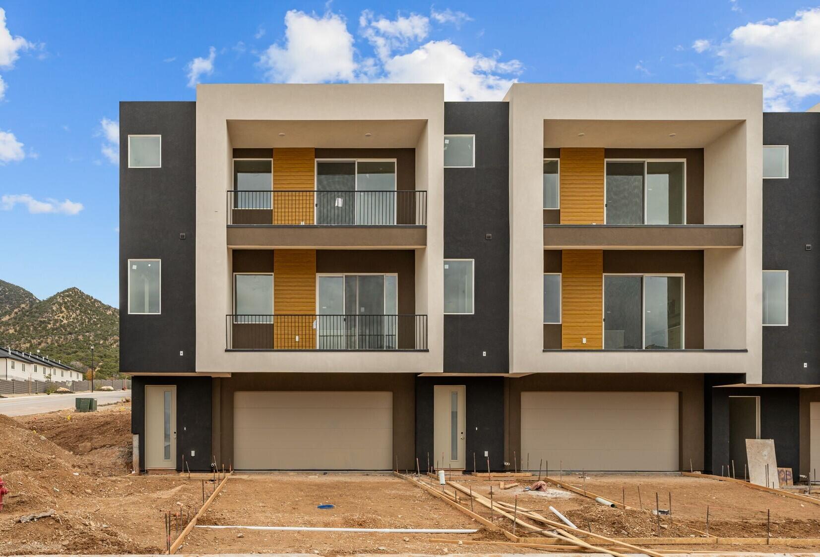 Welcome to Fiddlers Canyon Townhomes, where thoughtful design meets modern living. This 3-bed, 2.5-bath interior unit townhome features 9 ft ceilings, luxury
vinyl flooring, and a gourmet kitchen with soft-close cabinets, quartz countertops, and a gas range. Enjoy mountain views and an oversized 2-car garage for
extra storage. Located across from Fiddler's Canyon Elementary, the home is part of a pet-friendly community with planned dog parks, 3 pickleball courts, a
basketball court, walking trails, and a playground. A $6,000 preferred lender incentive is available. Come see what this home has to offer! Taxes TBD.