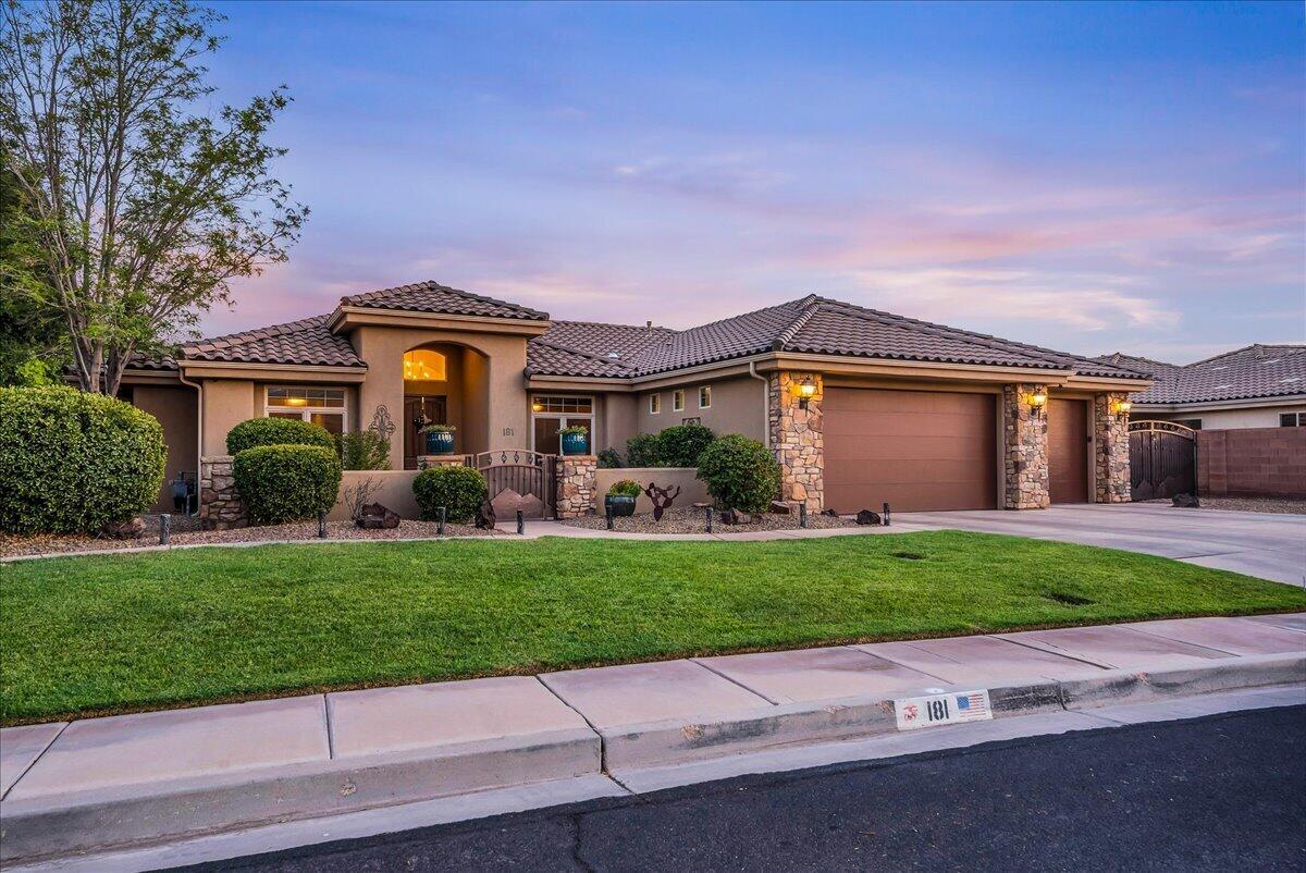 Welcome to your secluded oasis in Washington Fields.

Tucked away in this quiet riverside neighborhood, Summerfield Lane is one of the best places to call home in Southern Utah.

Timeless design, impeccable care, and a spacious single-level layout make this the ideal home. Mix in a resort-style backyard with privacy, a south-facing setting, and life feels amazing here.

A welcoming courtyard brings you into 2,390 square feet, 4 bedrooms, 2 bathrooms, and an open great room for entertaining and enjoyment. 

The gourmet kitchen is meant for cooking and socializing, combining function and elegance with beautiful wood-grain cabinets throughout.

The spacious primary suite and ensuite bathroom embody peace, quiet, and relaxation. The expansive bath area leads to a full built-in walk-in closet.

The split floor plan situates the guest rooms on the opposite side of the home, with the 4th bedroom perfect for an office, den, or wellness space.

Step outside and into your dream backyard. The covered patio dining area opens to the pool and hot tub that will make every day feel like a vacation. Built-in fire pits, string lights, a covered lounge area, and a grilling station come together for the perfect space. Opposite the pool area is an expansive lawn and garden area to suit all your outdoor needs.

The epoxy-coated, oversized 3-car garage is deep enough for large SUVs and up to 1-ton trucks. Additional trailer parking is available behind the sideyard gate. 

An ideal location with shopping, schools, healthcare, parks, trails, and so much more, all within 2-10 minutes away!

Schedule your showing today to see this stunning home in person.