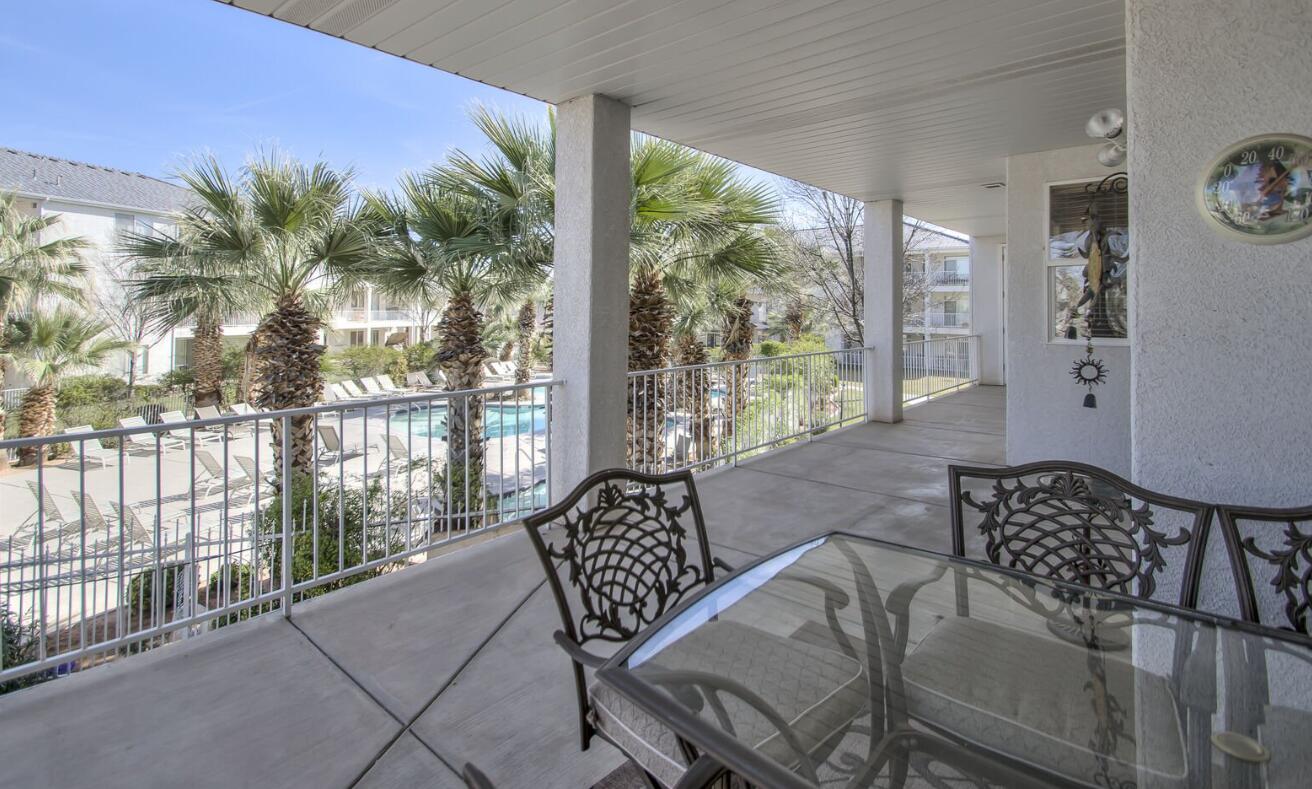 2nd floor condo in Las Palmas.  Short-term rental approved.  New HVAC.  New Fridge ,Washer and Dryer. Large balcony overlooking the pool and hot tub.  Condo is sold fully furnished.