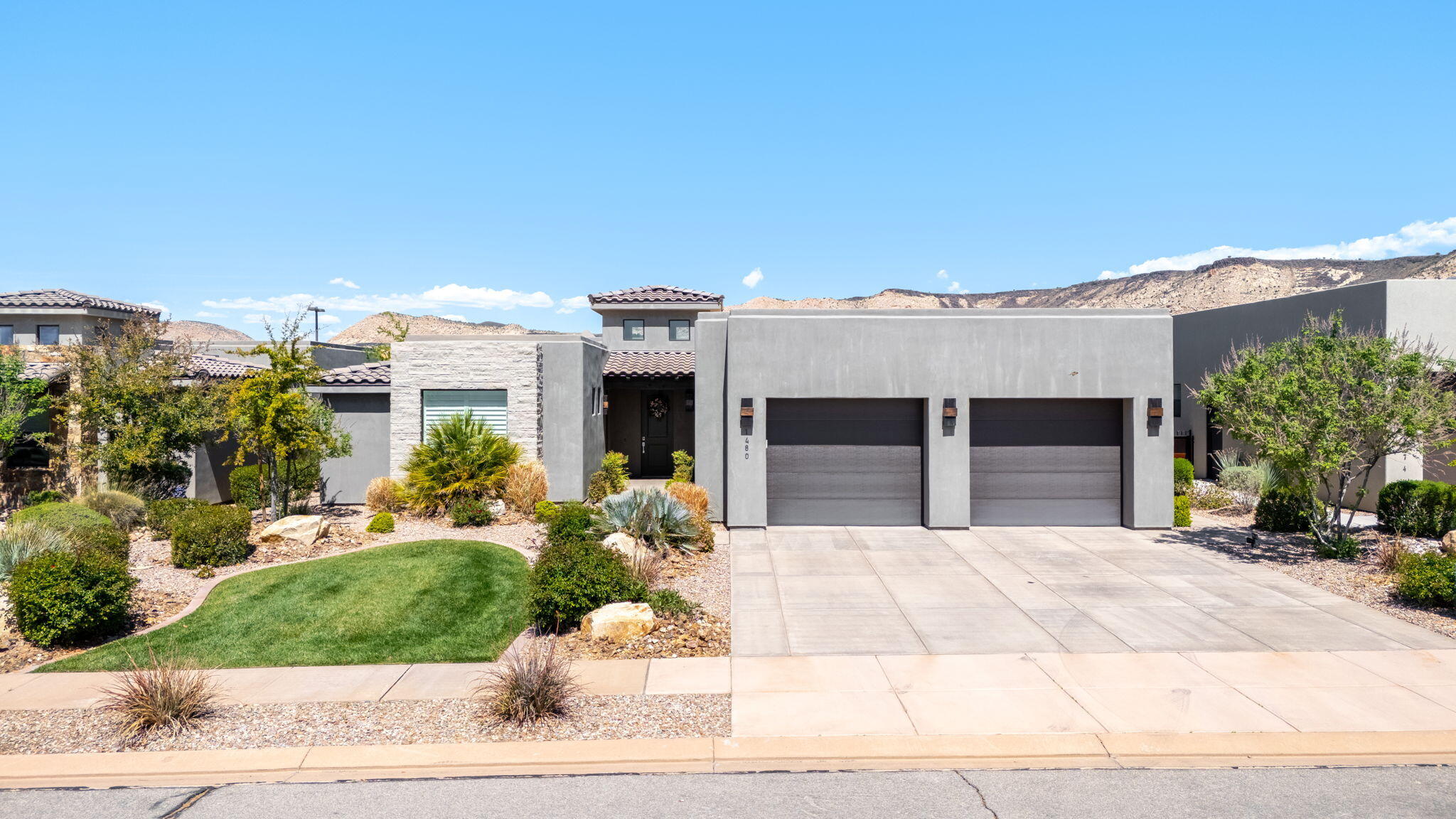 Don't miss this rare opportunity to own a stunning former model home zoned for NIGHTLY RENTAL, being offered fully TURNKEY, very lightly used and never rented offering exceptional income potential! Ideally situated just a block from the community clubhouse, pool, pickleball courts, and more, with Fish Rock Park conveniently within walking distance, this location truly has it all! Inside, a grand entry welcomes you into a spacious open-concept floor plan filled with abundant natural light and elevated by high-end finishes, including upgraded flooring, designer countertops, custom cabinetry, and beautiful tile work throughout. The home is thoughtfully designed with ample storage and a fully finished laundry room featuring a sink and built-in cabinetry for added convenience. A large, attached casita with its own mini split system and space for a refrigerator provides the perfect setup for guests or private living quarters. Step outside to a generously sized, fully fenced backyard complete with custom gates, a large, covered patio, and a serene, private atmosphere, ideal for relaxing or entertaining. Whether you're seeking a primary residence, a luxurious second home, or investment property, this home offers unmatched versatility and quality. Pull ladder in garage, and original watercolor in the primary bedroom excluded. Buyer to verify all information, deemed reliable, however buyer to verify all info including utilities, rental restrictions, and HOA information if applicable.