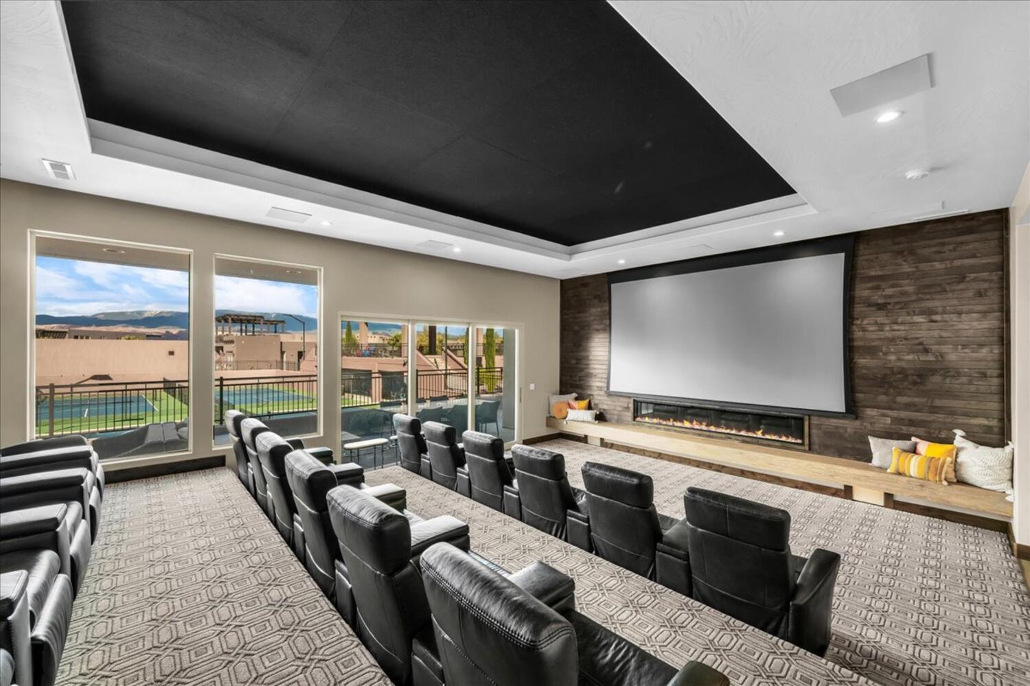 Secure your place in Southern Utah's most exclusive resort - and position yourself ahead of the
short-term rental market.
This rare single-level, standalone home at TAVA at Sand Hollow Resort isn't just a luxury
residence - it's a short-term rental opportunity purpose-built to stand apart. The differentiator? A
19-seat private theater with a fiber-optic star ceiling and premium audio-visual equipment. While
guests can find beautiful homes throughout Southern Utah, there is simply nowhere else they
can gather their entire group for a cinematic experience like this. That single feature is what
drives bookings, commands premium nightly rates, and creates the kind of guest memories that
turn into five-star reviews and repeat reservations - before the first guest ever checks in, this
home already has the story.
Located moments from Sand Hollow Reservoir and Golf, this turnkey home blends high-end contemporary design with access to world-class community amenities - and it's positioned to
serve two distinct and lucrative rental markets: vacationing families and groups seeking a true resort experience, and corporate clients looking for an elevated venue for training retreats, executive offsites, and team gatherings. The ability to attract both audiences maximizes occupancy potential year-round.
The extended boathouse garage accommodates a 24-foot boat with an upgraded overhead door that lifts high enough for a boat tower - a rare and marketable amenity that sets the tone
before guests even walk through the door. The formal entry delivers an immediate wow factor with designer wallcoverings, sculptural lighting, and a fully automated lighting package that enhances ambiance and convenience throughout.
Custom auto-shades and oversized sliding glass doors connect the main living space to a covered patio, creating seamless indoor-outdoor flow built for group entertaining. Custom auto-shades and oversized sliding glass doors connect the main living space to a covered patio, creating a seamless indoor-outdoor flow built for group entertaining. The kitchen is
anchored by a large island and chef-quality stainless appliances - designed for gathering, not just cooking.
All three ensuite bedrooms open to their own private patios, giving every guest a personal retreat within the larger home. One suite functions as a true casita with a built-in coffee bar and
beverage fridge. Another features a bunk room that opens directly outdoors, supported by a spacious bath with double sinks - ideal for families or larger groups.
Beyond the front door, TAVA's resort amenities await: lazy river, pickleball courts, and a community experience that rivals any destination property in the region. Pair that with Sand Hollow's boating, golf, and off-road dune access, and this home offers a rental profile that is genuinely difficult to replicate.
This is not just a home. It's a differentiated short-term rental asset in one of Southern Utah's Premier resort communities - ready to perform from day one.