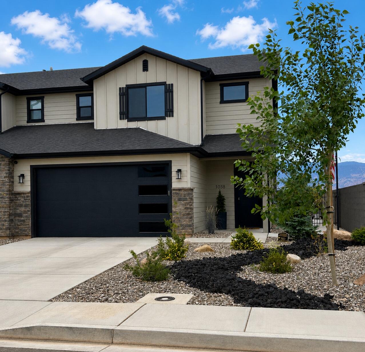 Beautifully upgraded 4-bedroom, 3-bath home in the desirable Magnolia Fields neighborhood with no HOA! This move-in-ready home features 9' ceilings, plantation shutters, luxury LVP flooring, quartz countertops, a designer tile backsplash, stainless steel appliances, an upgraded carpeted living room, and an upgraded soaking tub in the spacious primary bathroom.
Step outside to a beautifully landscaped backyard with an extended concrete patio, upgraded privacy block wall, no rear neighbors, and breathtaking mountain views. Extensive custom concrete work includes a walkway connecting the front and backyard, adding both convenience and curb appeal. The low-maintenance xeriscaped front yard completes the home's inviting exterior.
Additional features include a whole-home water softener, energy-efficient insulation and windows, a high-efficiency furnace, ceiling fans throughout, a covered patio, and built-in garage storage.
Offering the perfect blend of quality, comfort, and low-maintenance living in one of Cedar City's most desirable neighborhoods, this home is truly move-in ready.