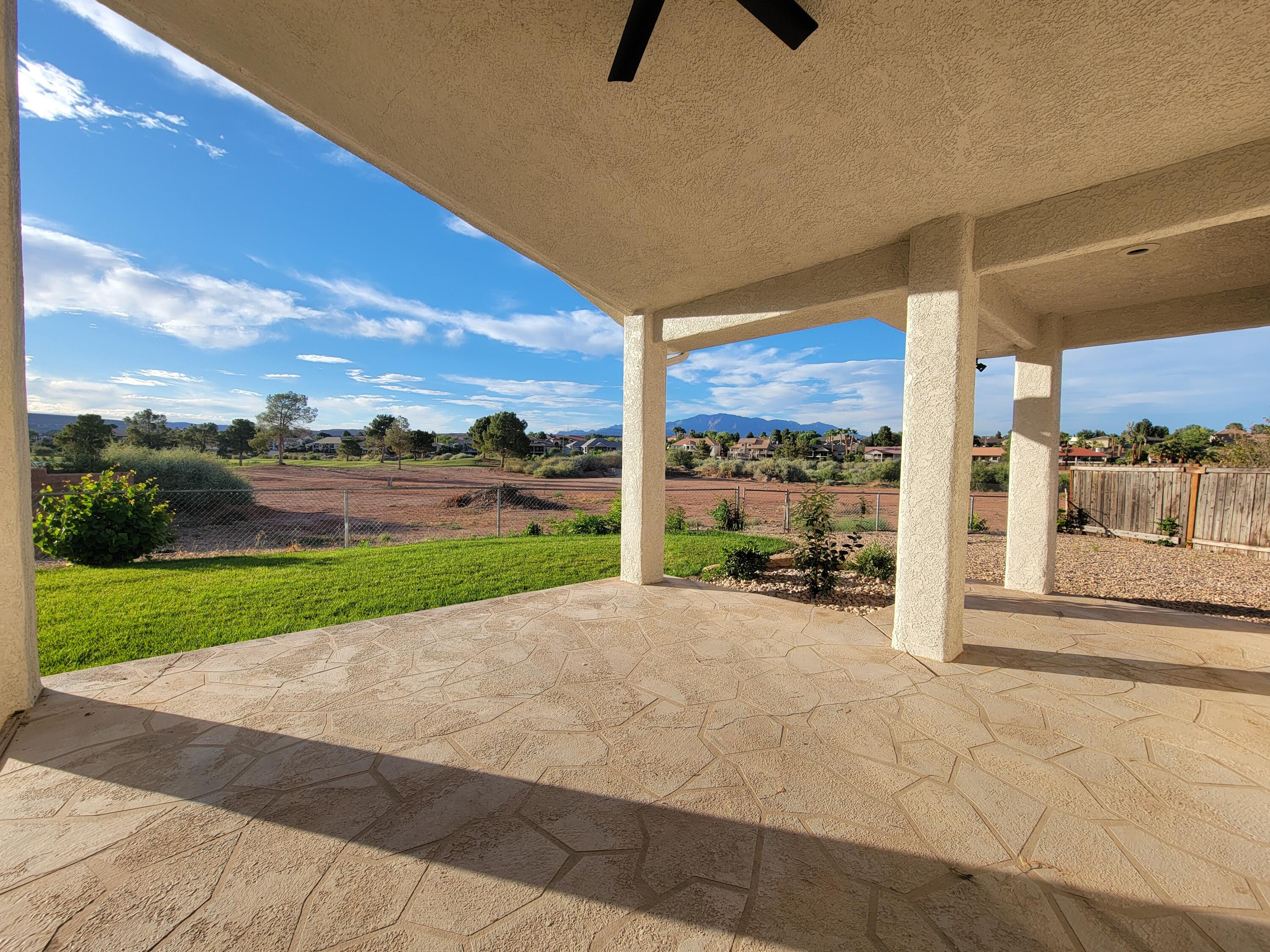 Check out this completely remodeled home with golf course views, privacy, and cul-de-sac location.  No HOA.  .23 Acre lot with RV parking.  Massive North-facing covered patio.  3 car garage with small workshop.  Newer HVAC unit blows freezing air.  Open floorplan with vaulted ceilings and large centerpiece fireplace.  New paint, tile, flooring, cabinets, countertops and appliances, including Bosch dishwasher and multi-zone refrigerator.  No polybutylene piping to worry about.  Every inch of this home and lot is either brand new, replaced, renovated or refurbished. Owner/Agent