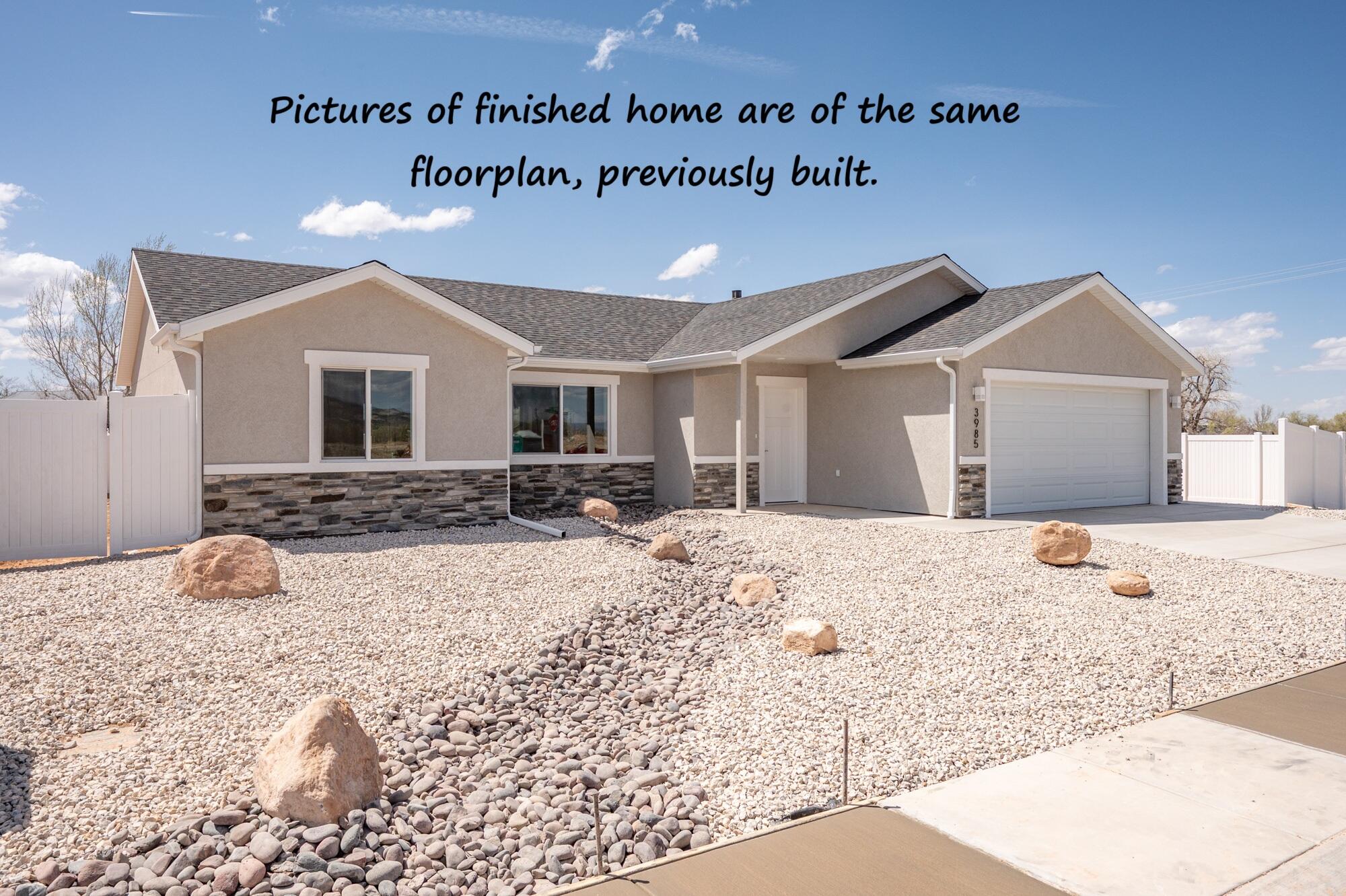 $5000 towards closing costs or upgrades! Quality & value in this new Enoch neighborhood -NO HOA! Our popular plan #1 is on a larger lot with great views! It
has an open floorplan w/two bedrooms on one side and the master on the other for privacy. The kitchen includes all appliances. If you contract soon you can
pick your colors! Quality construction details include soft-close wood cabinetry, quartz countertops, finished & fully insulated garages, upgraded luxury plank in living areas, plush carpet in bedrooms, tile in bathrooms. This price includes front yard rock-scaping, the side shared fences in heavy duty vinyl, and RV parking with hookups! Great location close to Gateway Prep. Academy K-8, and minutes to everything! This is our lowest priced lot left in Hawks Landing, don't miss it!