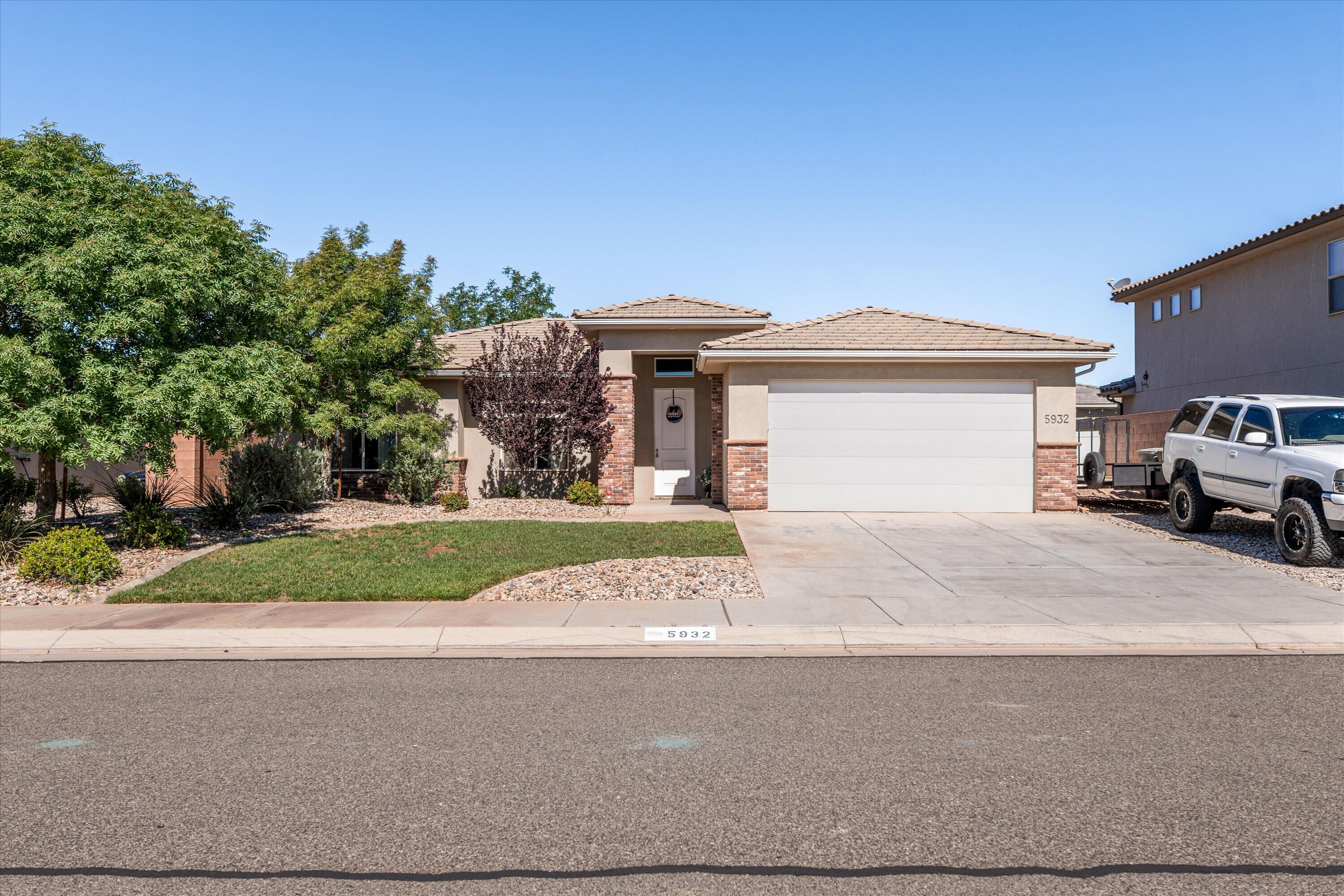 Take a look at this cute 3 bedroom, 2 bath, single level home in the Desert Crest community. You can enjoy privacy in your own backyard surrounded by extra high block walls. Making memories with friends swinging around your own fire pit. This home is conveniently located near the airport and Desert Color community.