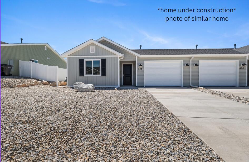 Under construction and affordable, this high-quality twin home is perfect for first-time buyers or investors. Ask your agent about possible seller concessions! The open-concept layout seamlessly connects the kitchen, dining, and living areas--ideal for entertaining and everyday living. Enjoy modern finishes, high ceilings, stainless steel appliances, and quartz countertops that add style and comfort throughout. Move-in ready and designed for modern living--come see it today! Estimated completion date 08/15/2026 Owners/Agent