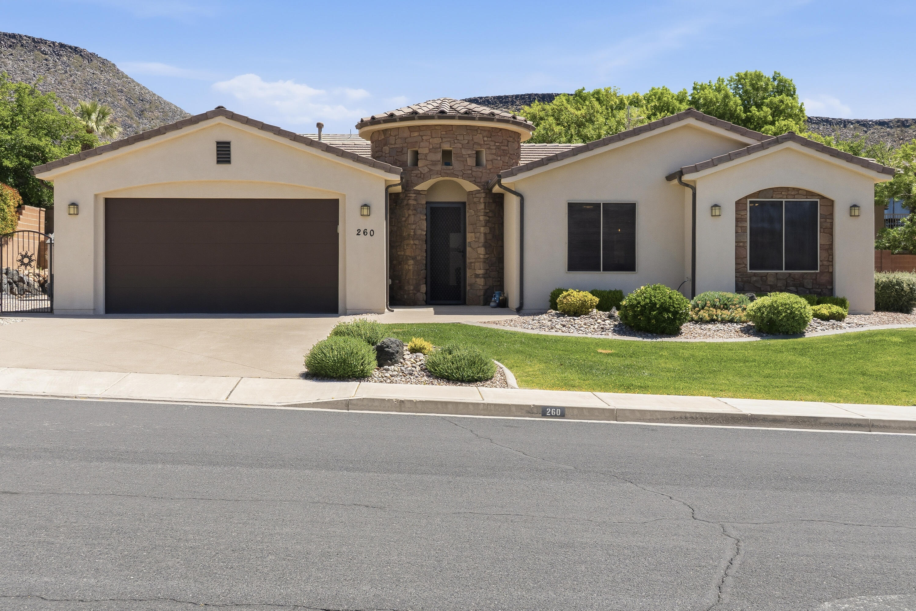 Welcome to effortless living in the heart of St. George.  This lovely three bedroom, 2 bath home offering 1,800 sq ft delivers the perfect blend of comfort & functionality--all at an exceptional value!
Step inside to a bright, open-concept design flowing seamlessly into a beautiful kitchen featuring custom cabinetry, stainless steel appliances, & travertine flooring.
The primary suite provides privacy and 
convenience with easy access to back porch sitting area.
Two additional bedrooms offer flexibility for guests, a home office, or growing needs.
 This home truly shines outside--fully landscaped front & back, offering a low-maintenance setting with space to relax & simply enjoy Southern Utah evenings.
Additional highlights include:
*Attached 2-car garage + RV parking 
*Built-in entertainment features
*Single-level living
*Quiet, established neighborhood
At $499,900, this is a standout opportunity for buyers looking for quality, space, & value in today's market.
Clean, functional, & ready to go--this is the kind of home buyers wait for!
(Furniture package negotiable & available)