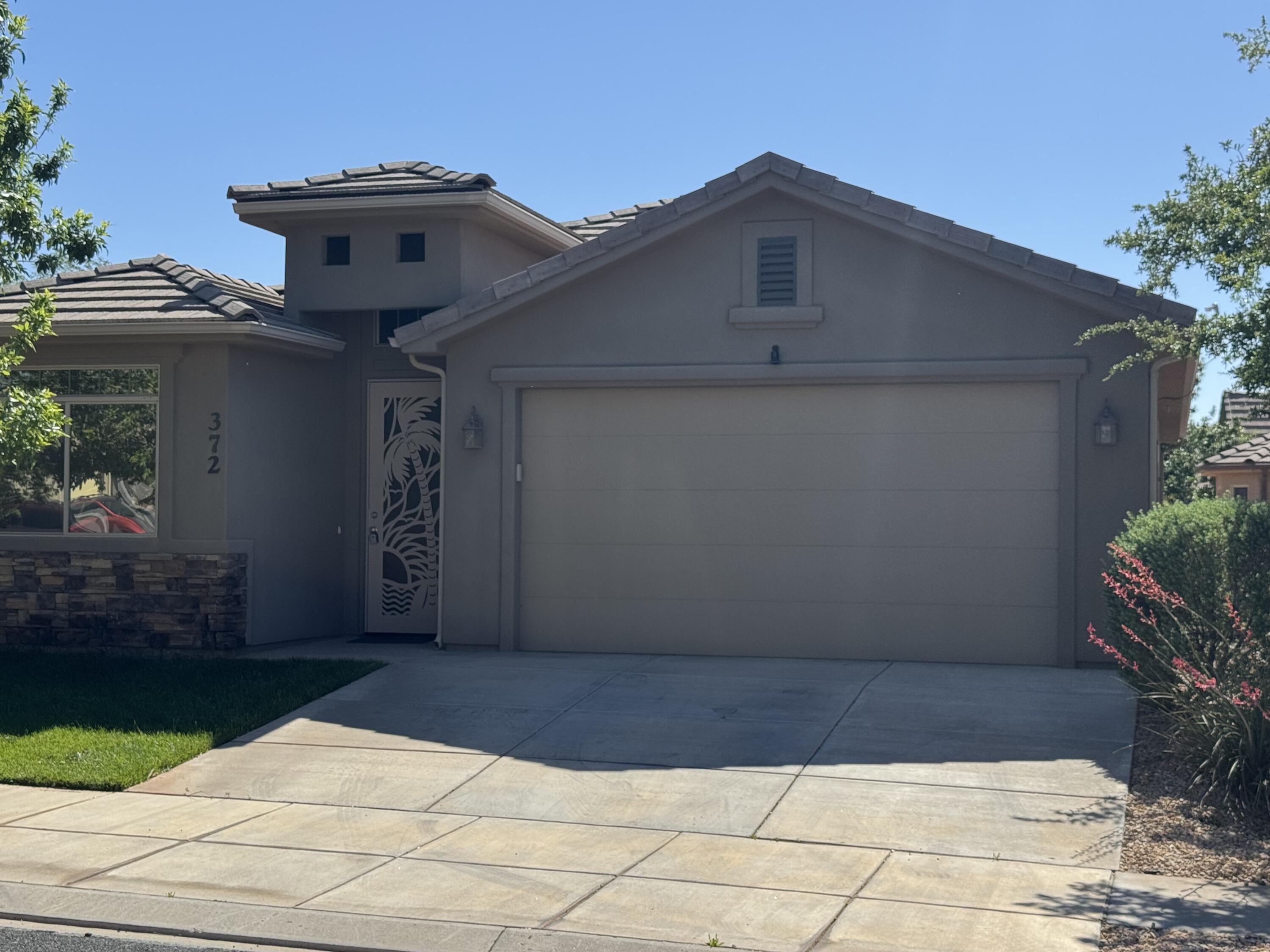 Newer 2 bedroom home near Hurricane Elementary with office/den that could be converted to third bedroom. No HOA. Two car garage. Upgrades including newer carpet, granite countertops, water softener and 8' interior doors.