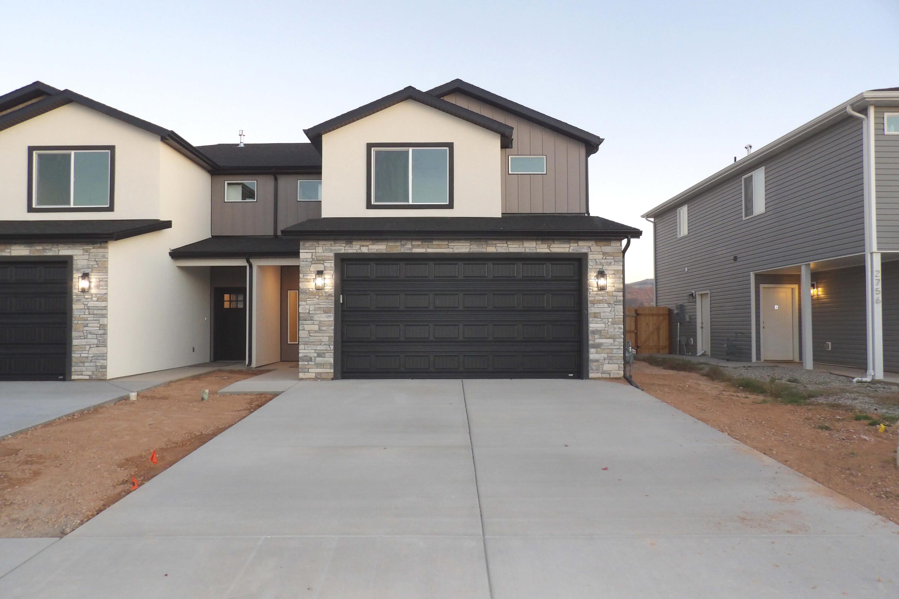 Welcome Home!! Step into modern living with this brand-new 4-bed, 2.5-bath twin home in Gemini Meadows! Clean lines, bright spaces, and a smart 1,822 sq ft layout make this home live large. The open main level is perfect for gathering. Main floor features that sought after 4th bedroom/den. While 3 bedrooms, 2 bathrooms, family space and laundry upstairs keep life convenient. Enjoy a 2-car garage, low-maintenance yard, and a prime Cedar City location. No HOA and quality 2025 construction make this a standout. Seller is offering $3,500 toward Buyer's Closing Costs when using preferred lender. Photos of a similar property with same finishes and floor-plan. Property is Pending 'Under Contract' with a Time Clause Contingency.