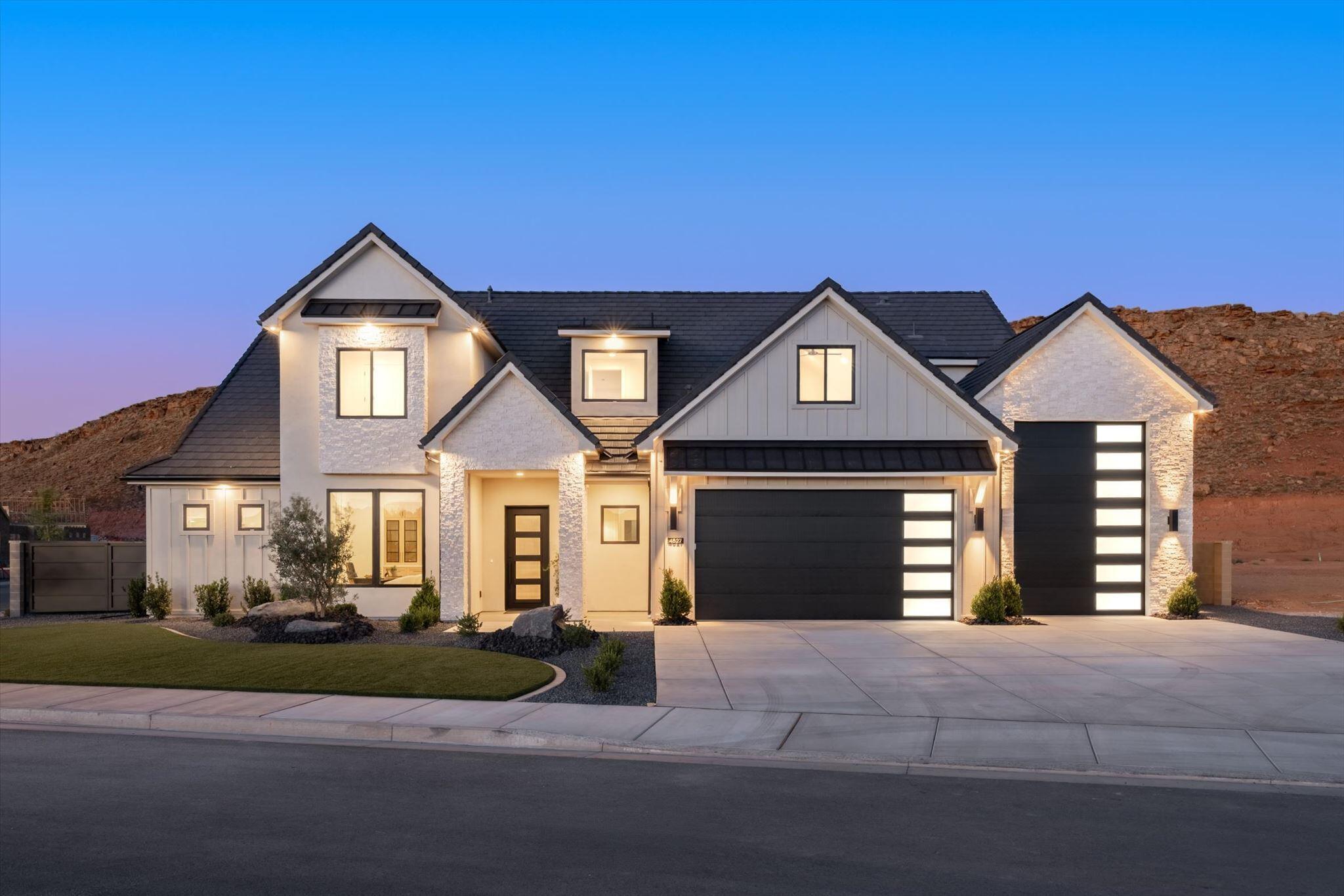 Amazing new construction just blocks from Crimson high school. Located in the new North Rim Farms subdivision, this home has just been completed and is move-in ready. Enjoy 5 bedrooms with 3.5 bathrooms, office, bonus room, fully automated private pool with spa, water feature and automatic cover.  Vaulted ceilings await in the large family room. There is more than enough room to park the boat, RV, toys or multiple cars in the oversized RV garage. Don't miss out on the chance to get in on this up and coming, high-end neighborhood. Indoor and outdoor furniture package included at the list price.