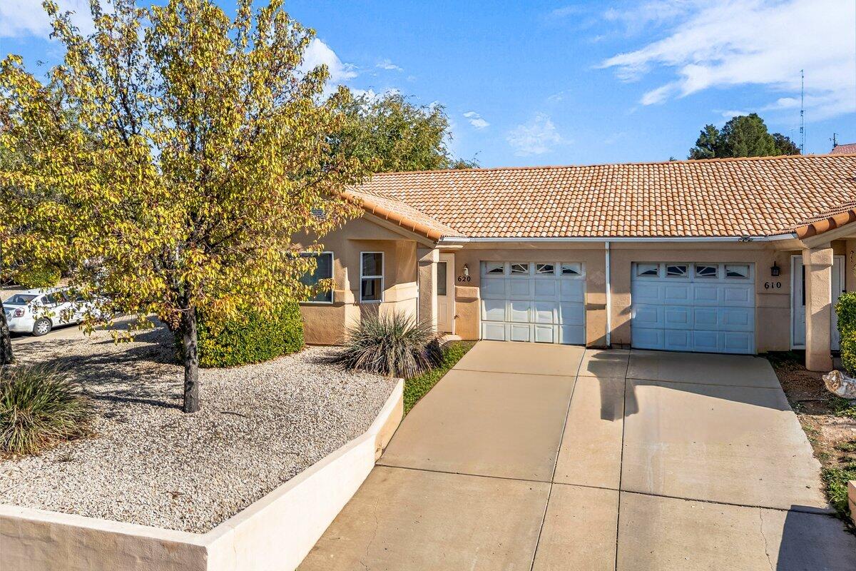 Nestled in the quiet Spanish Gardens subdivision, this well-kept single-level La Verkin home offers stunning views of Pine Valley Mountain. Featuring 3 bedrooms and 2 bathrooms, it has been lightly used as a vacation home for over 16 years and reflects true pride of ownership. Enjoy a private backyard, one-car garage, and peaceful surroundings. The inviting living room is filled with natural light, creating a warm and welcoming atmosphere. The home includes original, well-maintained cabinetry and appliances, a washer and dryer in the garage, and a durable tile and asphalt roof. A private patio in the back provides a quiet space to relax and take in the views situated on a corner lot.

Located minutes from Zion National Park and local conveniences, this home offers comfort, charm, and affordable ownership in one of Southern Utah's most scenic settings. Buyer to verify all information, deemed reliable, however buyer to verify all info including utilities, rental restrictions, and HOA information if applicable.