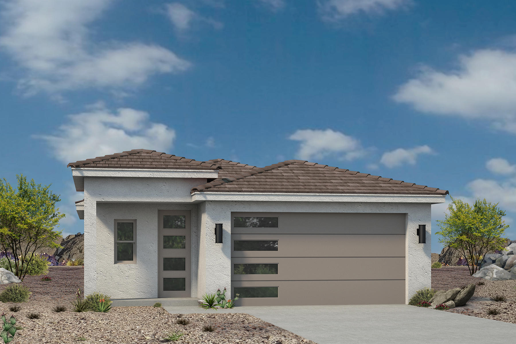 Welcome to this 1,040 sqft. home in Red Trails, our most budget-friendly community! Featuring 3 bedrooms, 2 bathrooms, and a 2-car garage, this home includes waterproof flooring, upgraded stained cabinets, quartz kitchen countertops, and full landscaping. Buyers may also qualify for just 3.5% down when using our preferred lender, Patriot Mortgage. Don't miss your chance to check out this beautiful home and community--contact us today for more information!
